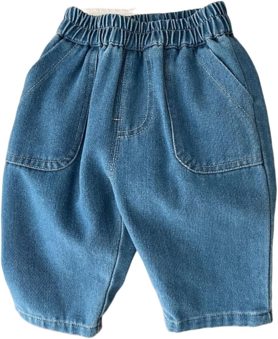 Spot On for Boys and Girls Denim Harem Pants wSoft Elastic Waist