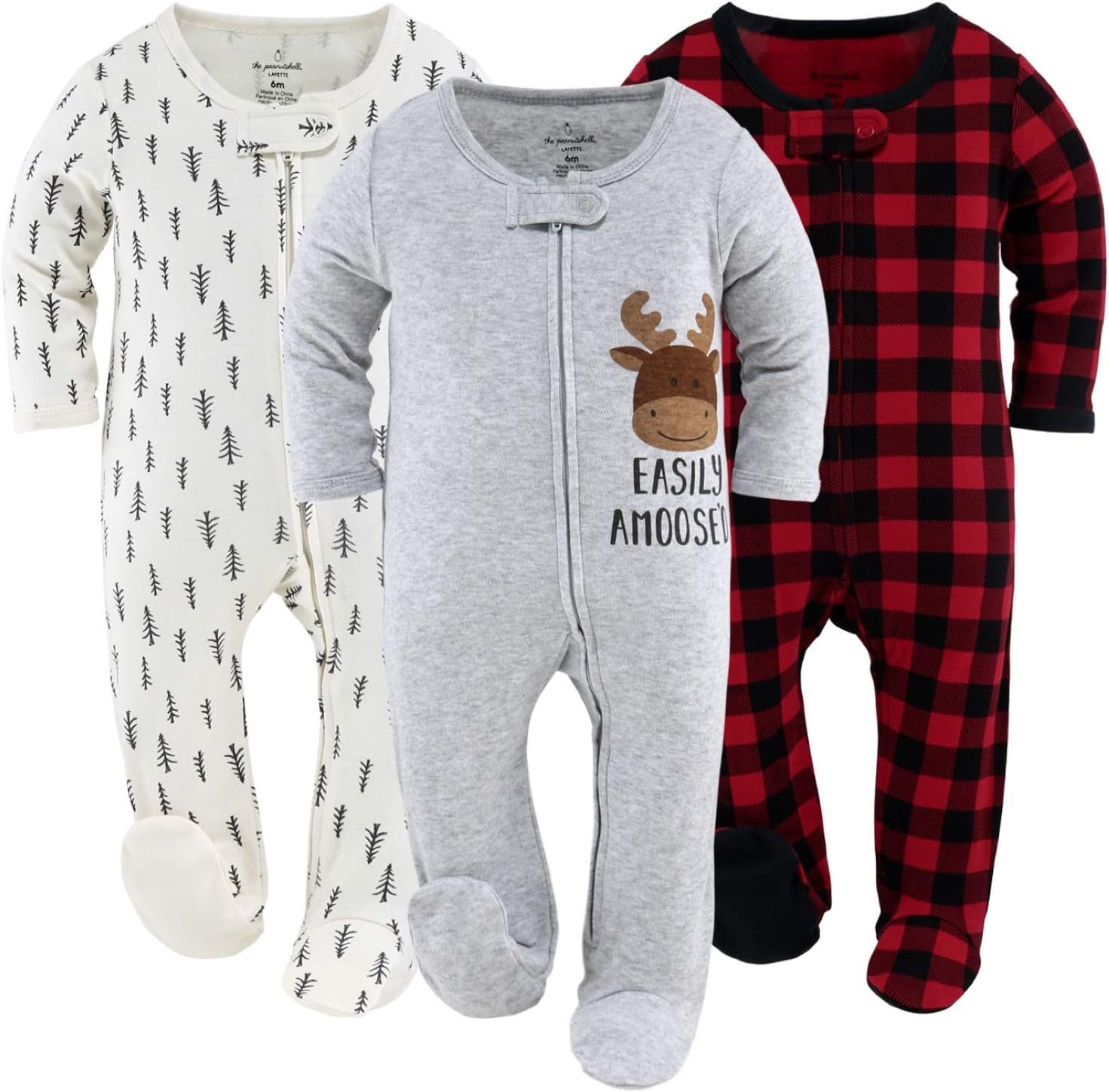 Snug Stylish The PeanutshellFooted Baby Sleepers
