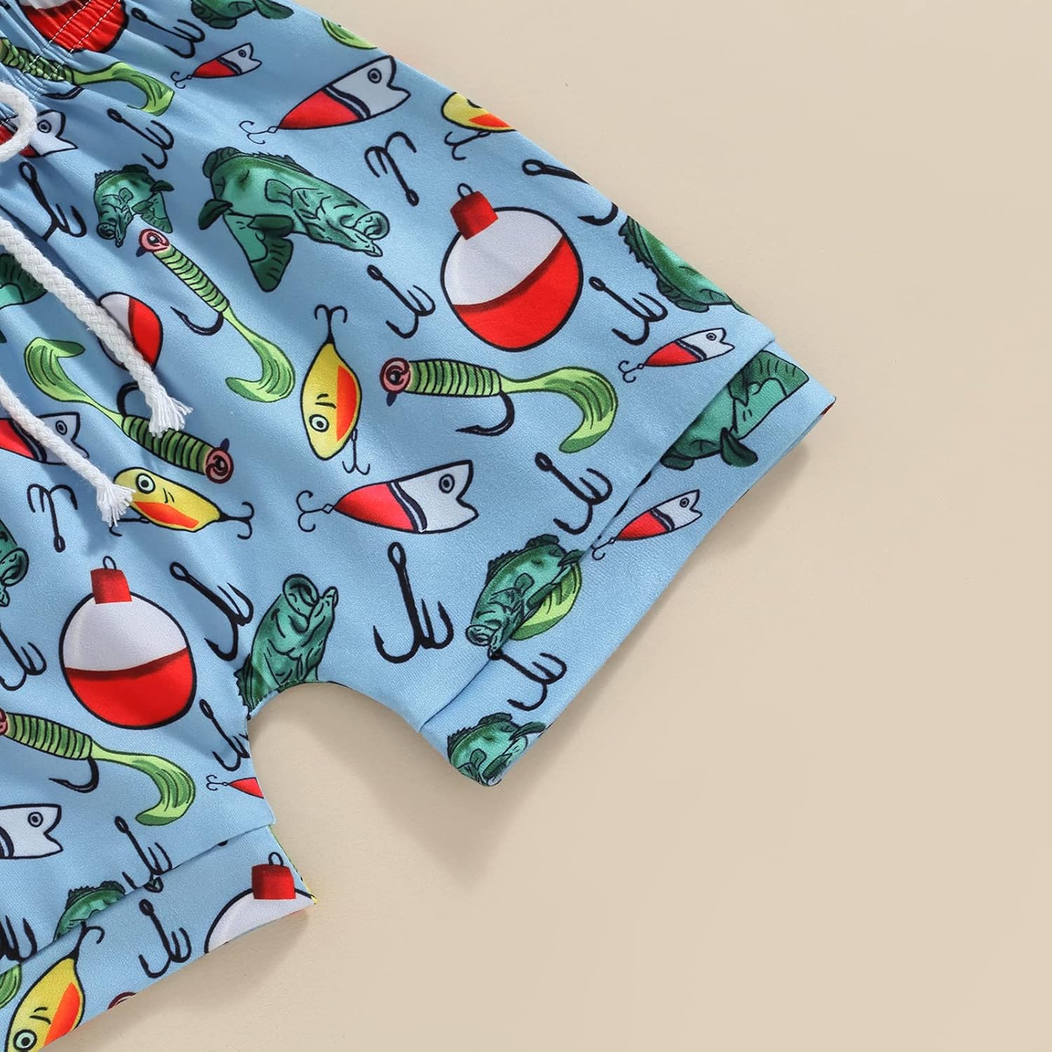 Meiweileya Toddler Boys Elastic Shorts Set