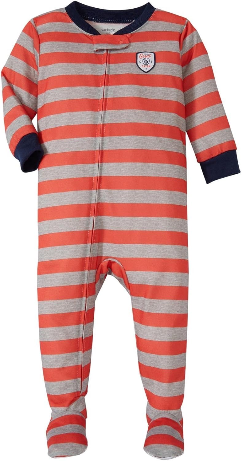 Carters Baby Boys Embroidered Footie
