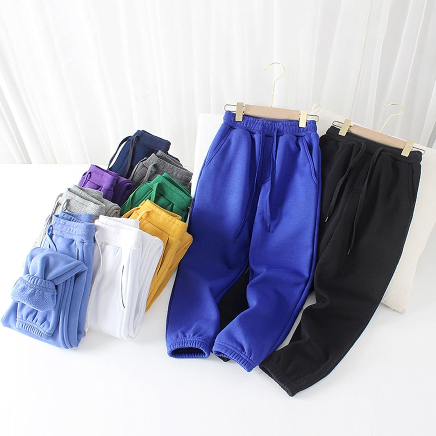 Kapsrqst Unisex Jogger Pants for Babies Boys Girls Comfortable AutumnWinter
