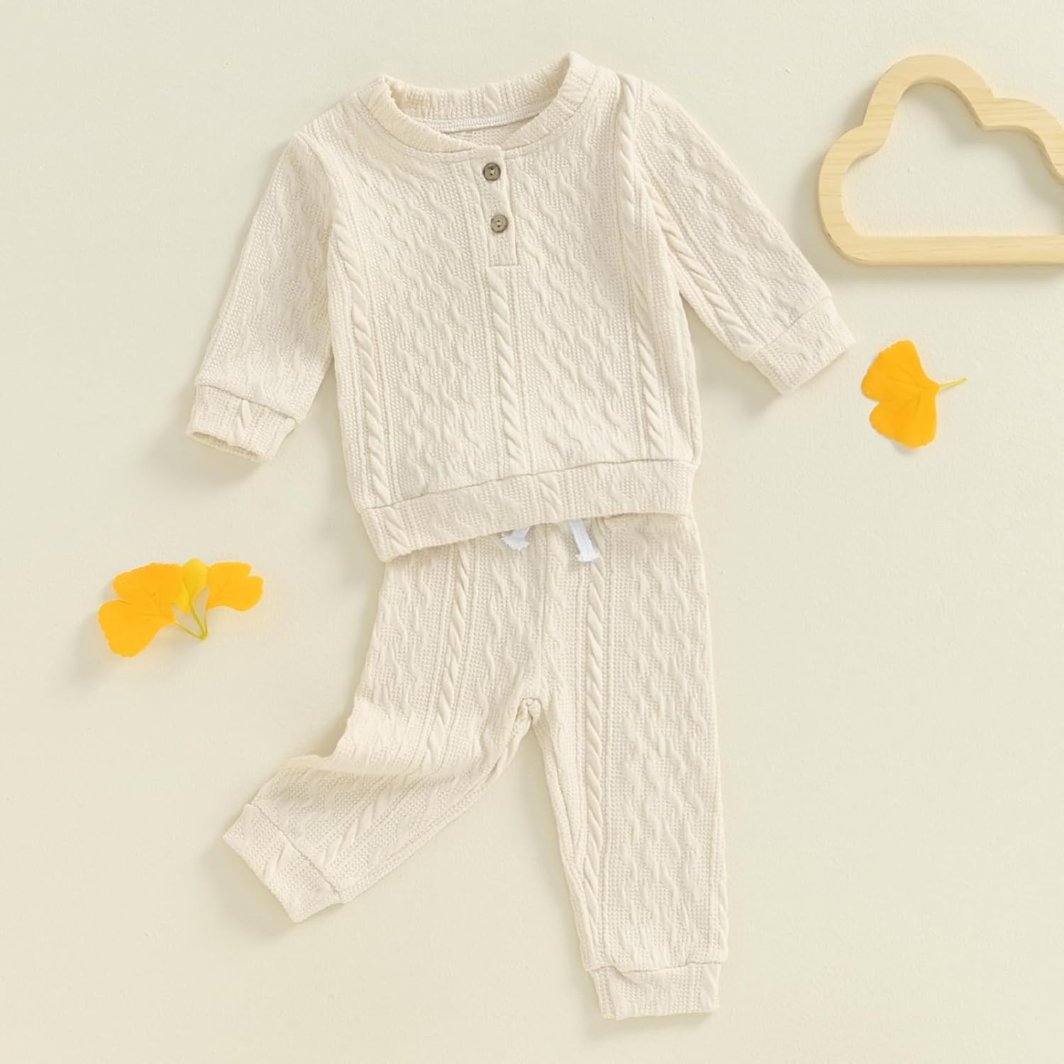 Suolongsama Toddler Boys Fall Outfit 2-Piece Set