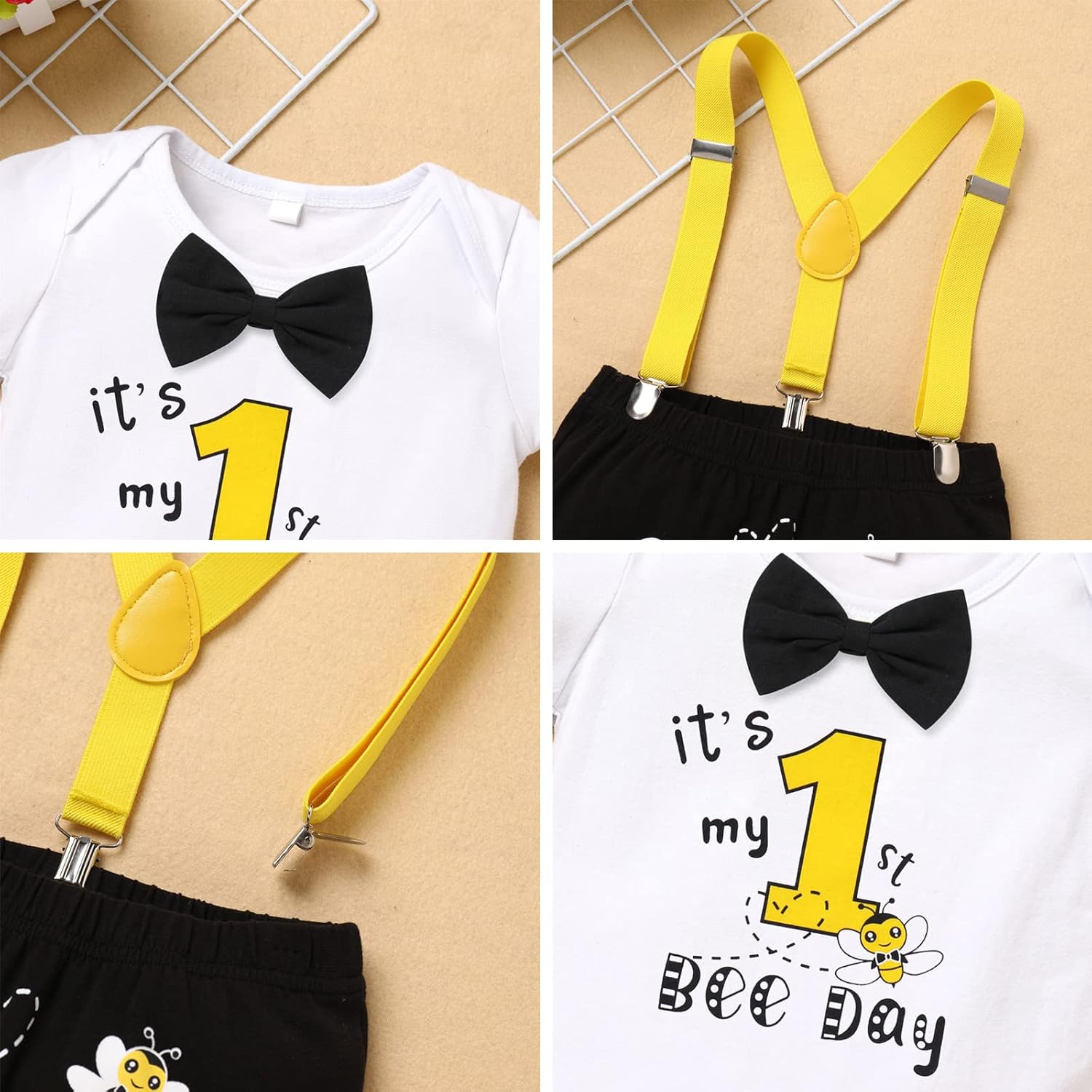Bee Day Toddler Romper Set