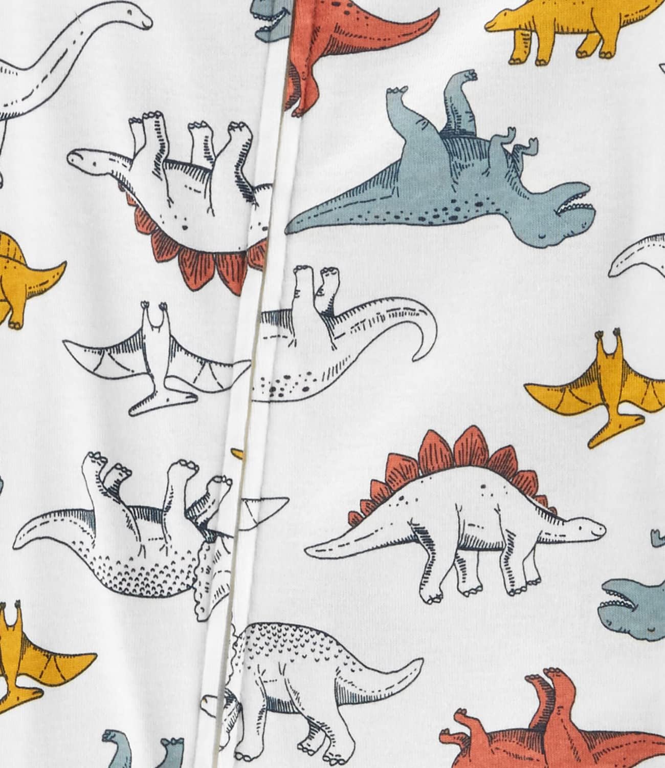 Carters 100 Cotton Toddler Boys Dinosaur Footie PJs Multi Grey Dinos 18 Months