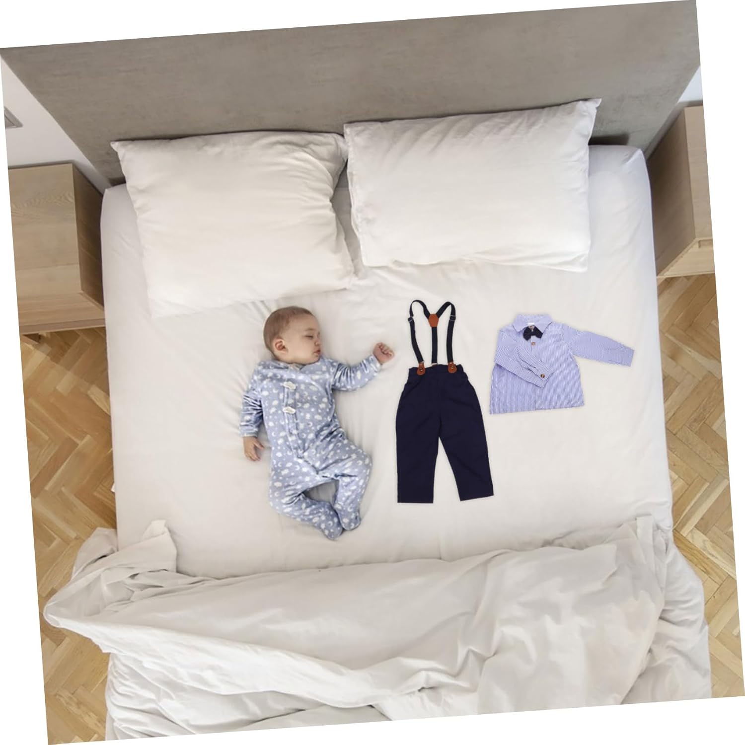 Ipetboom Boys British gentleman outfit set Comfortable shirt pants for boys