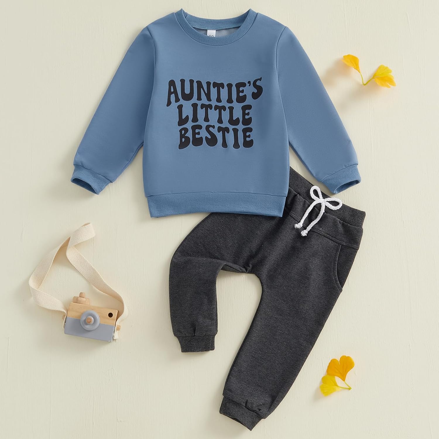 Mabackly Baby Boys Set Long Sleeve Sweater with Print