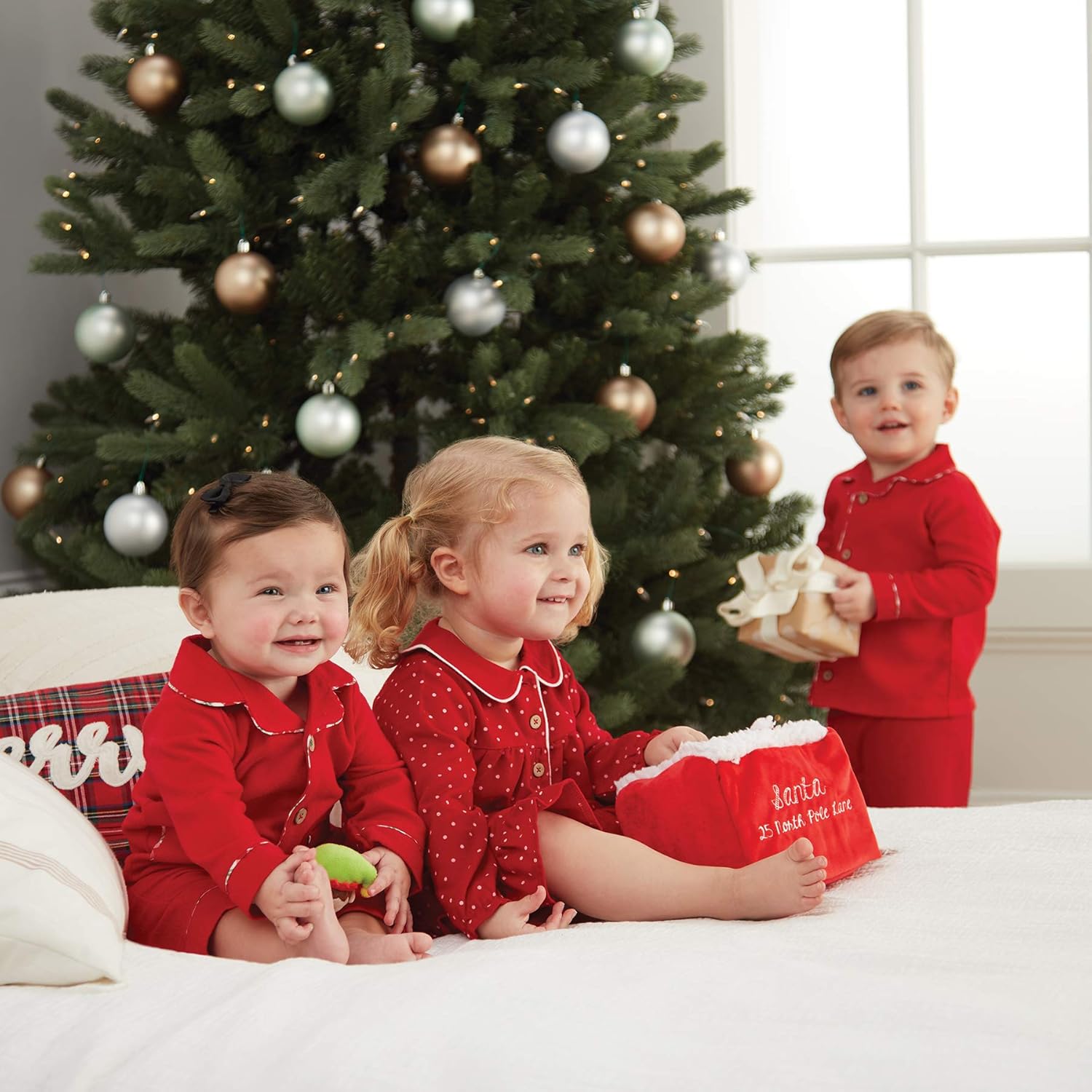 Mud Pie baby boys flame retardant flannel pajamas