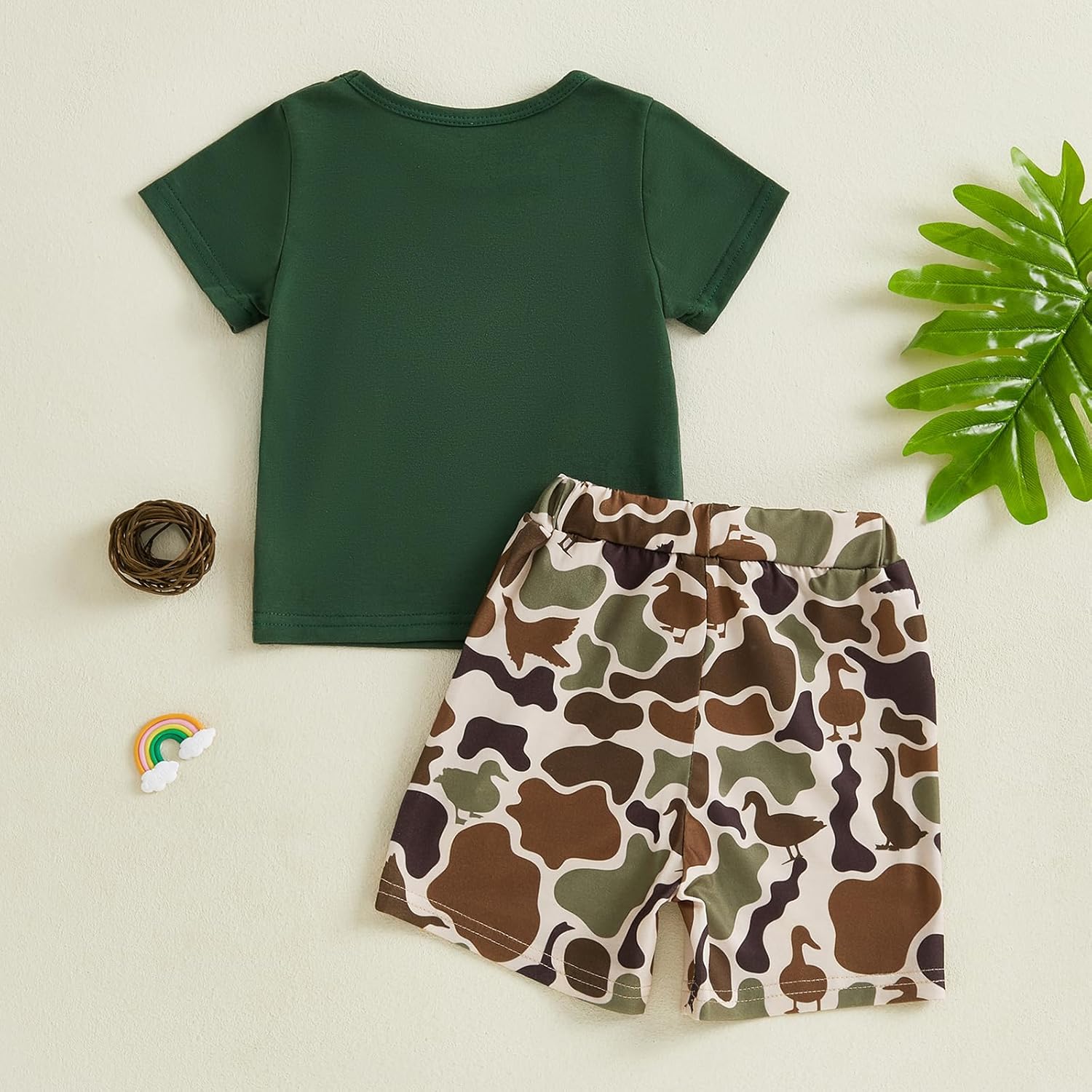 Lucikamy Toddler Boys Mallard Duck Hunting Outfit Summer