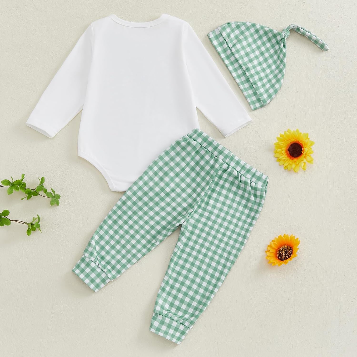 Adorable Newborn Boys Pants Set Romper - Soft and Fashionable
