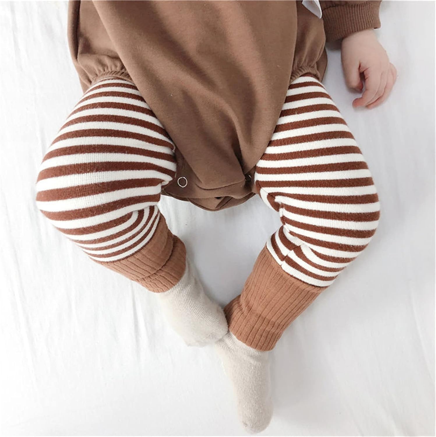 Striped Patchwork Newborn BoysGirls Pants