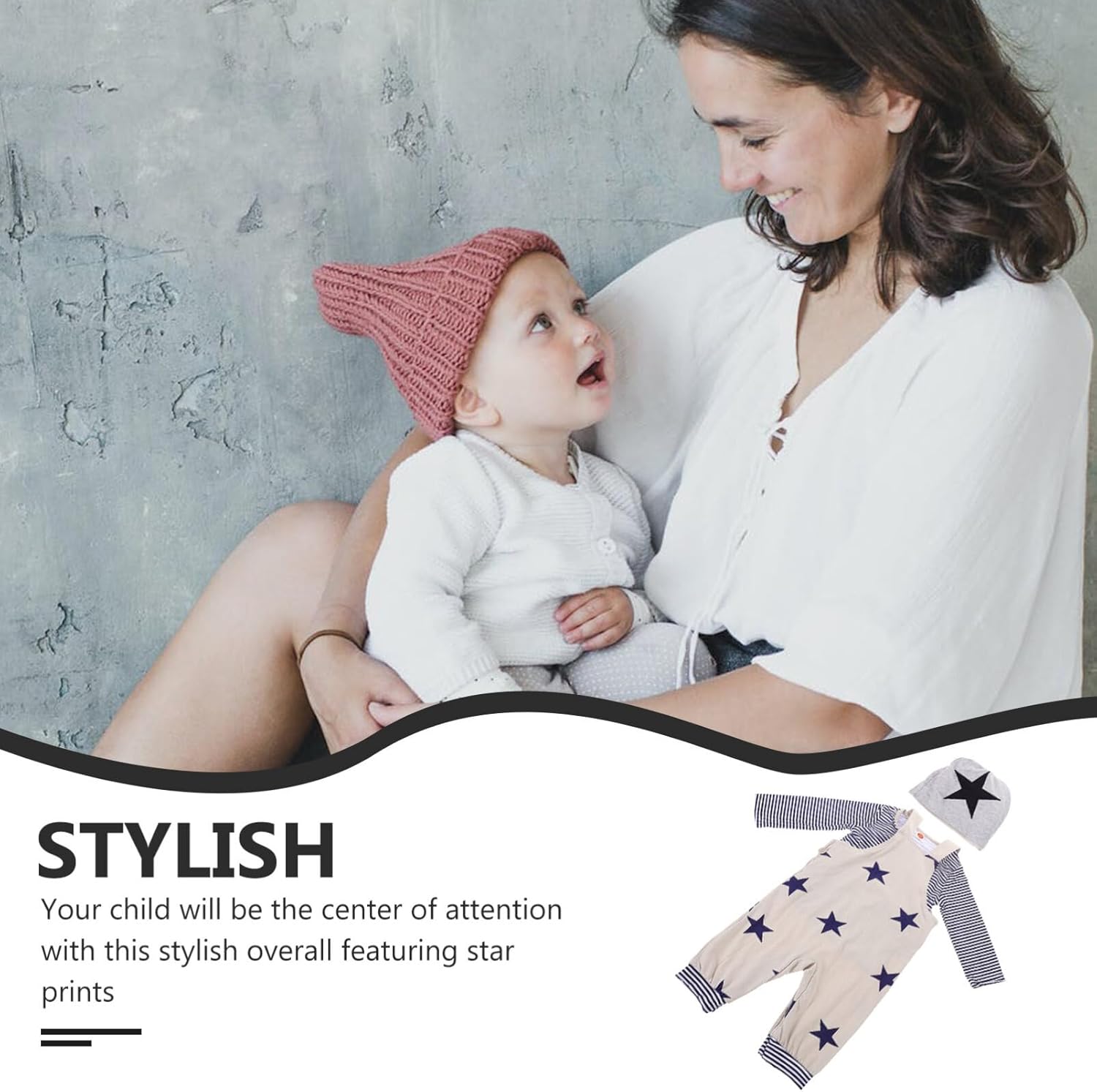 Callaron 4th of July Star Striped Romper Set for Boys