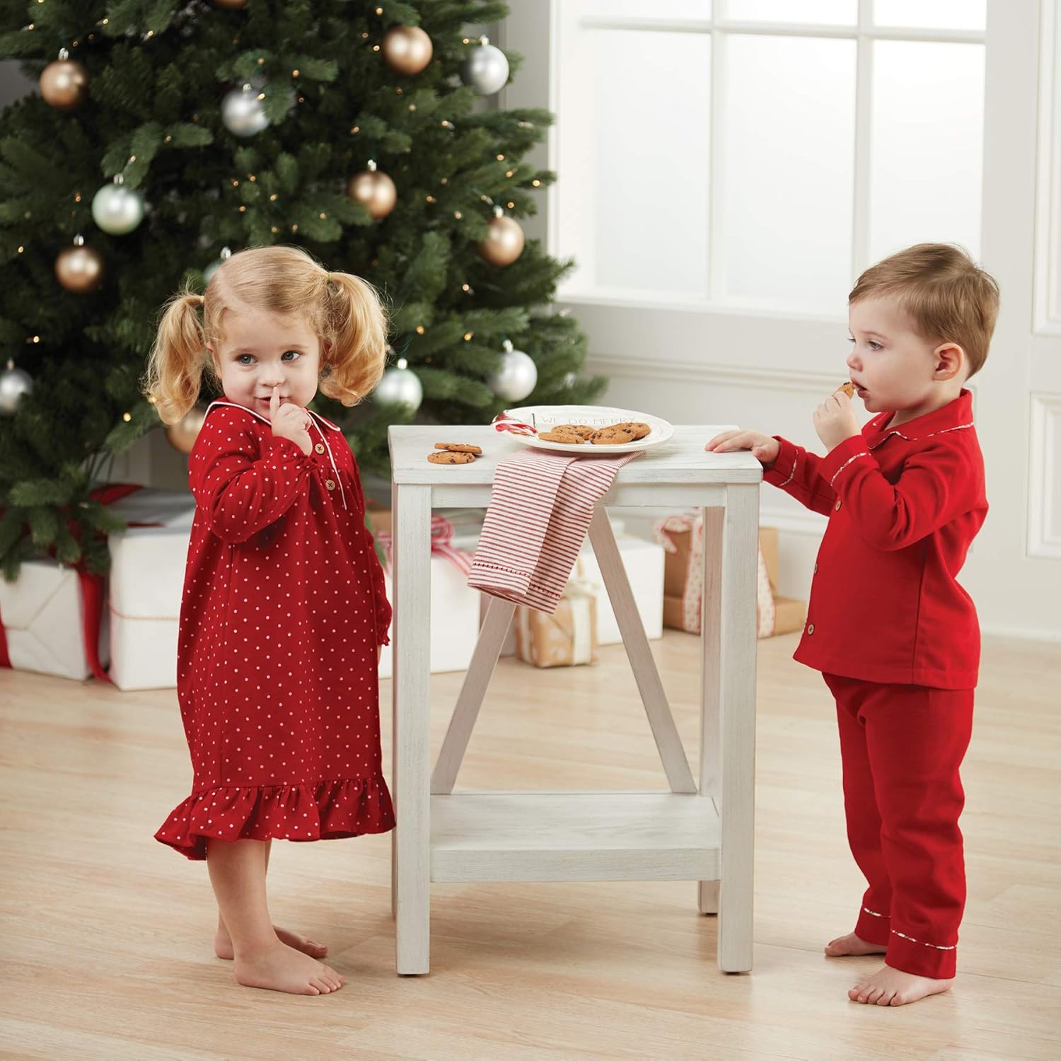 Mud Pie baby boys flame retardant flannel pajamas