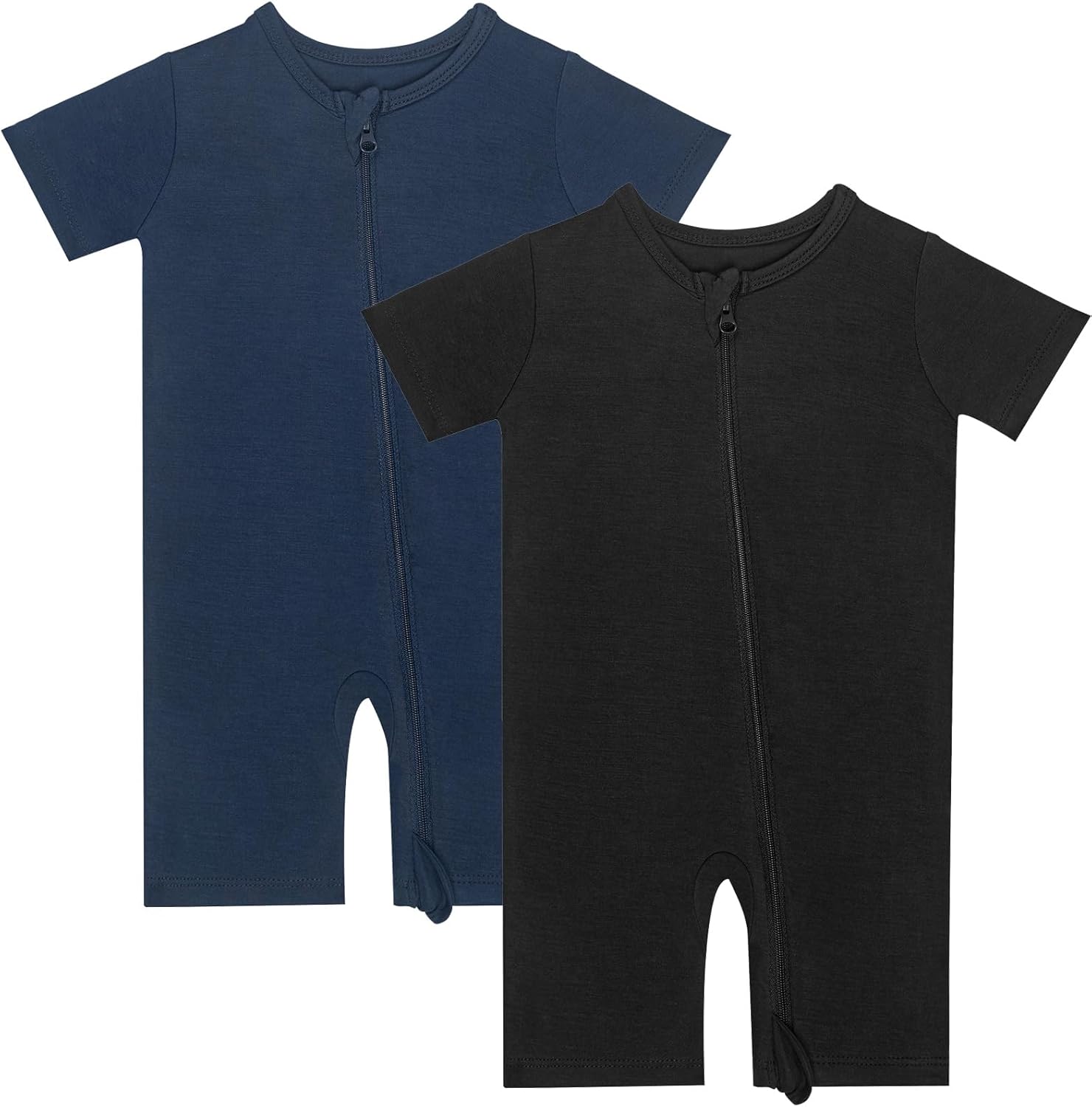 GUISBY Bamboo Pajamas Romper - 2-in-1 Zipper Design for Baby