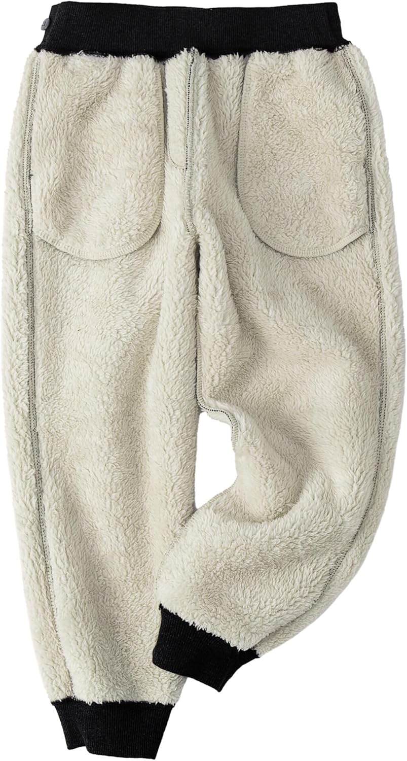 Thick and Cozy Winter Jogger Pants for Kids Unisex Sizes