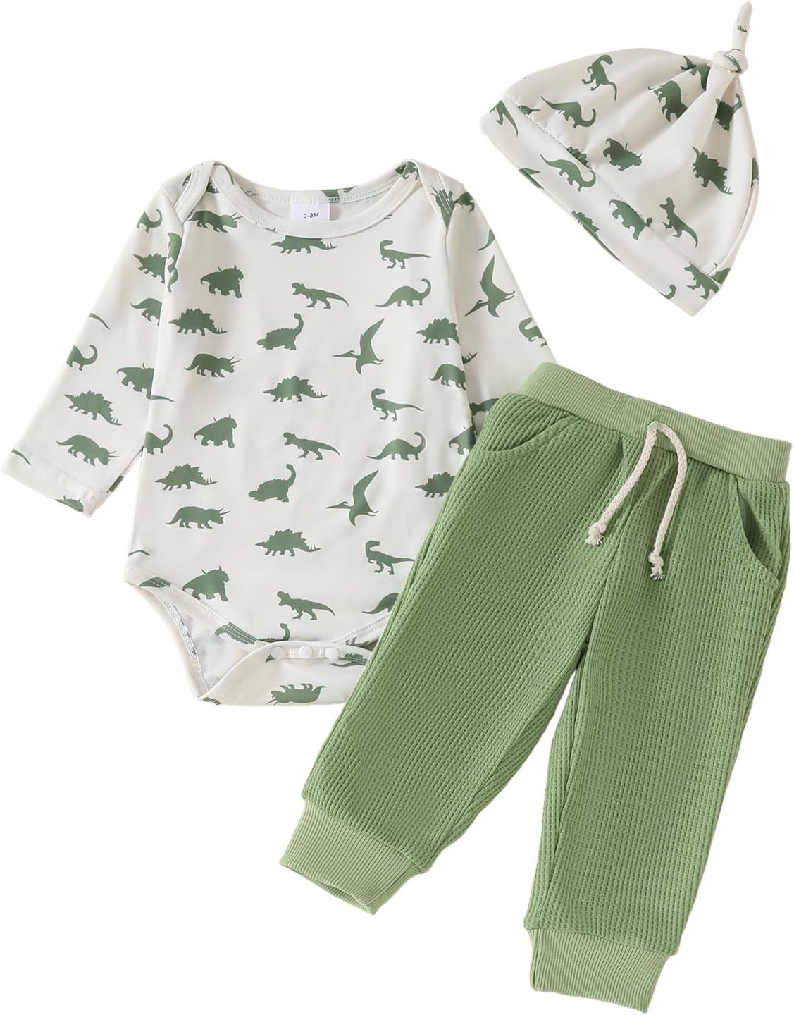 Dinosaur Print Fall Baby Boys Set