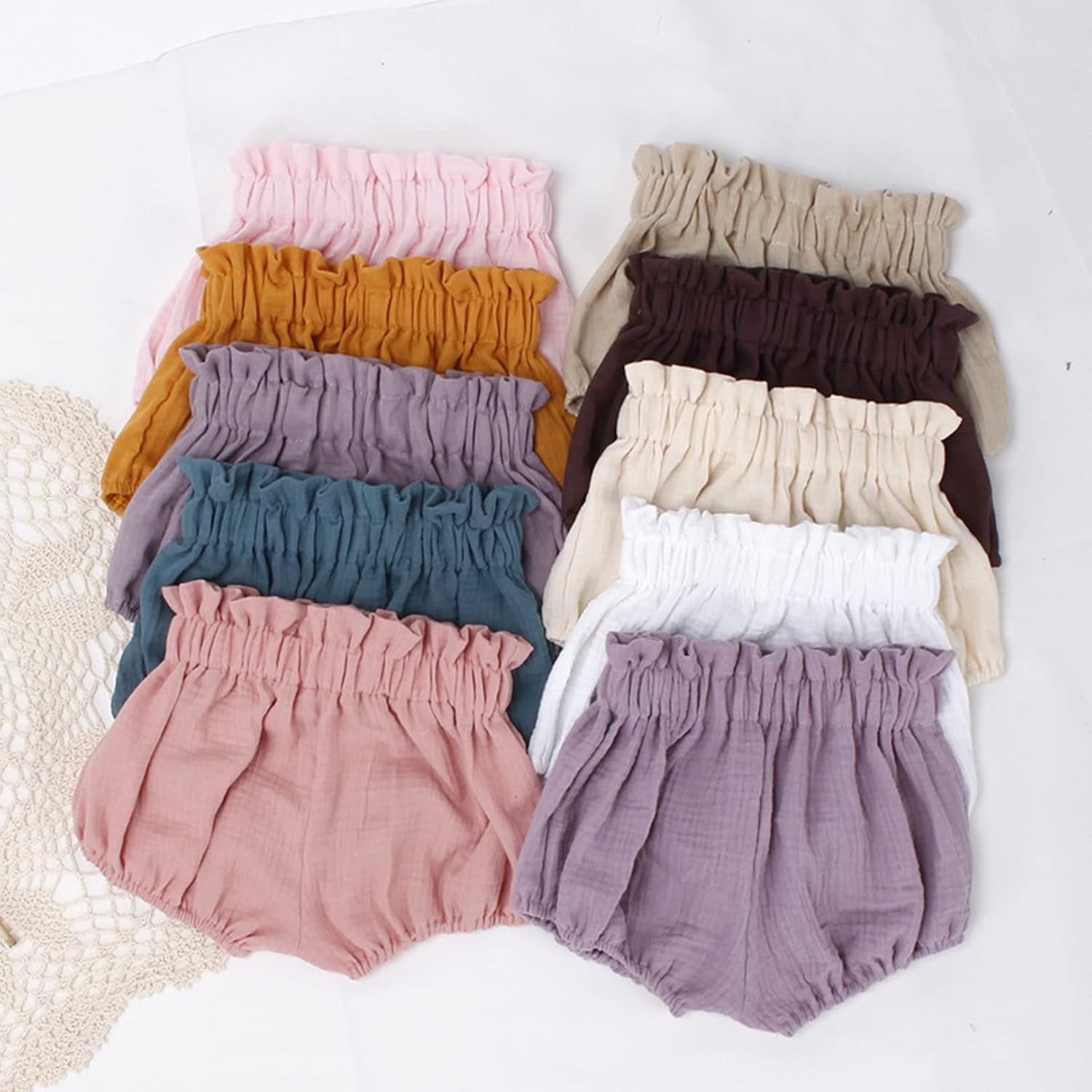 EISHOW 3-Piece Unisex Baby Shorts - Cute Sturdy Diaper Covers