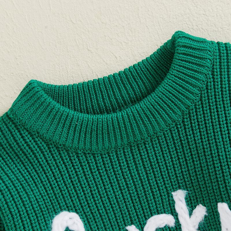 Baby Boy Girl St Patricks Day Romper Knit Sweater Outfit
