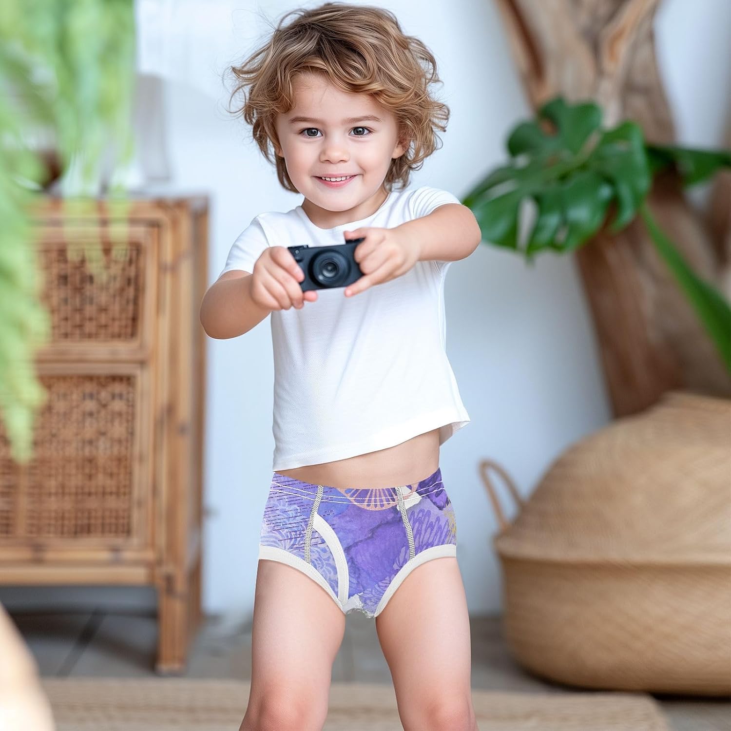 KLL Pure Cotton Toddler Boys Breathable Underwear