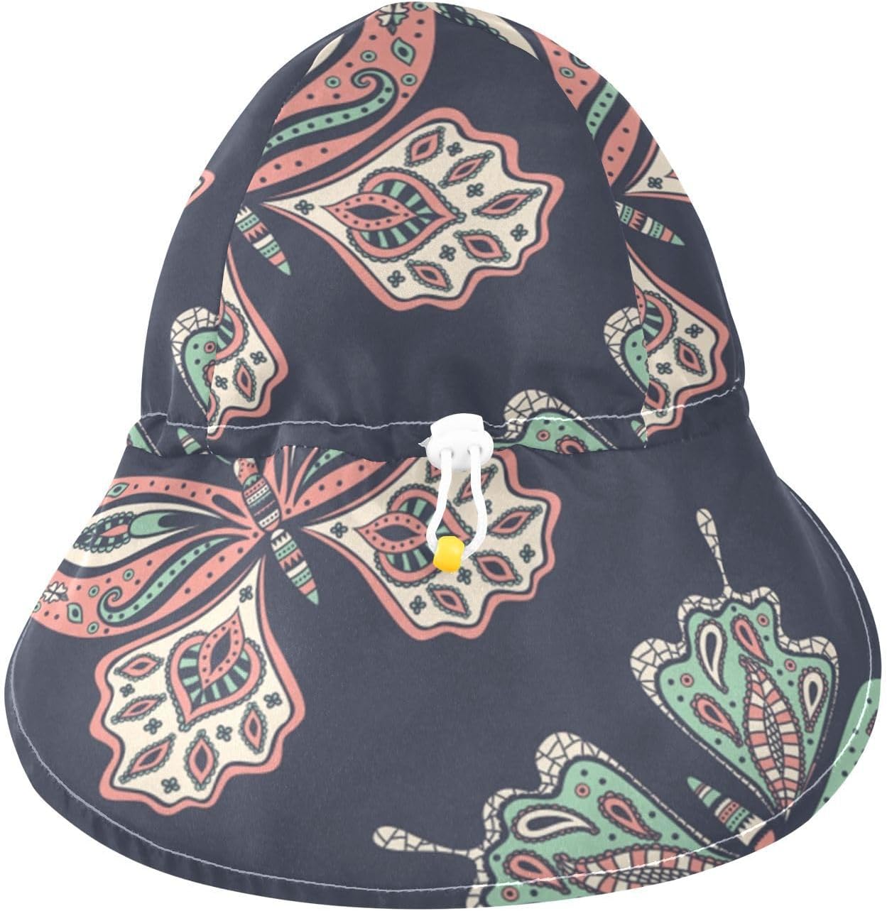 Sun Protection with Boho Pattern Kids Travel Hat UPF 50