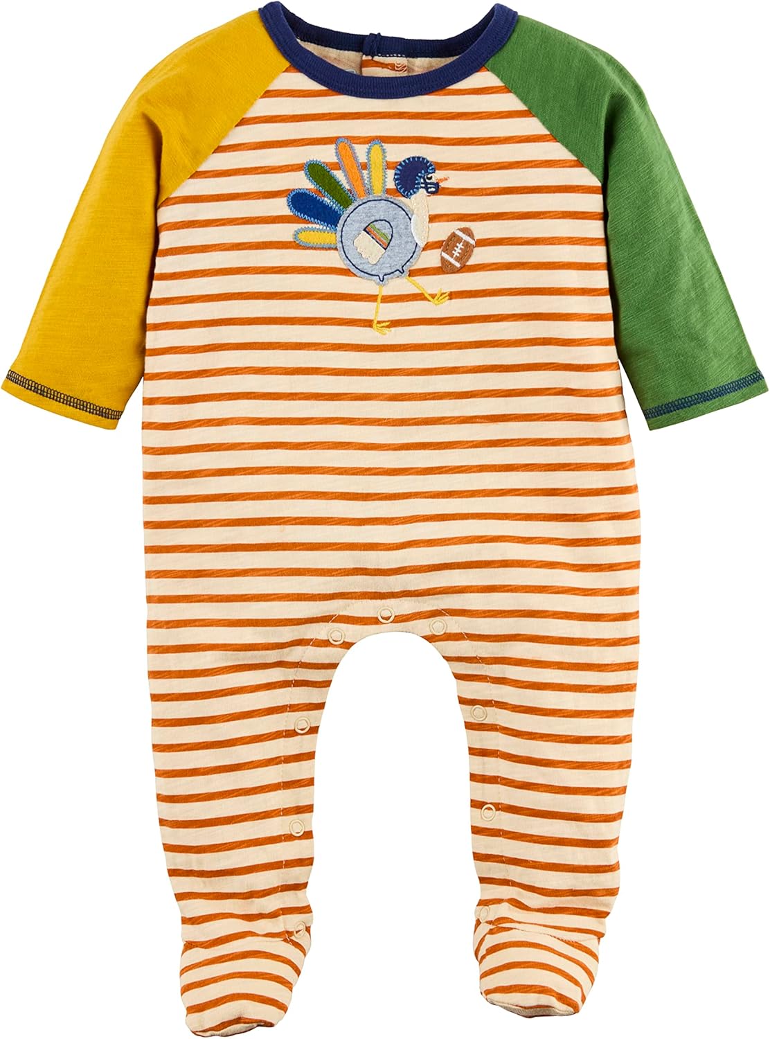 Mud Pie Baby Boys Turkey Kicker Sleepers