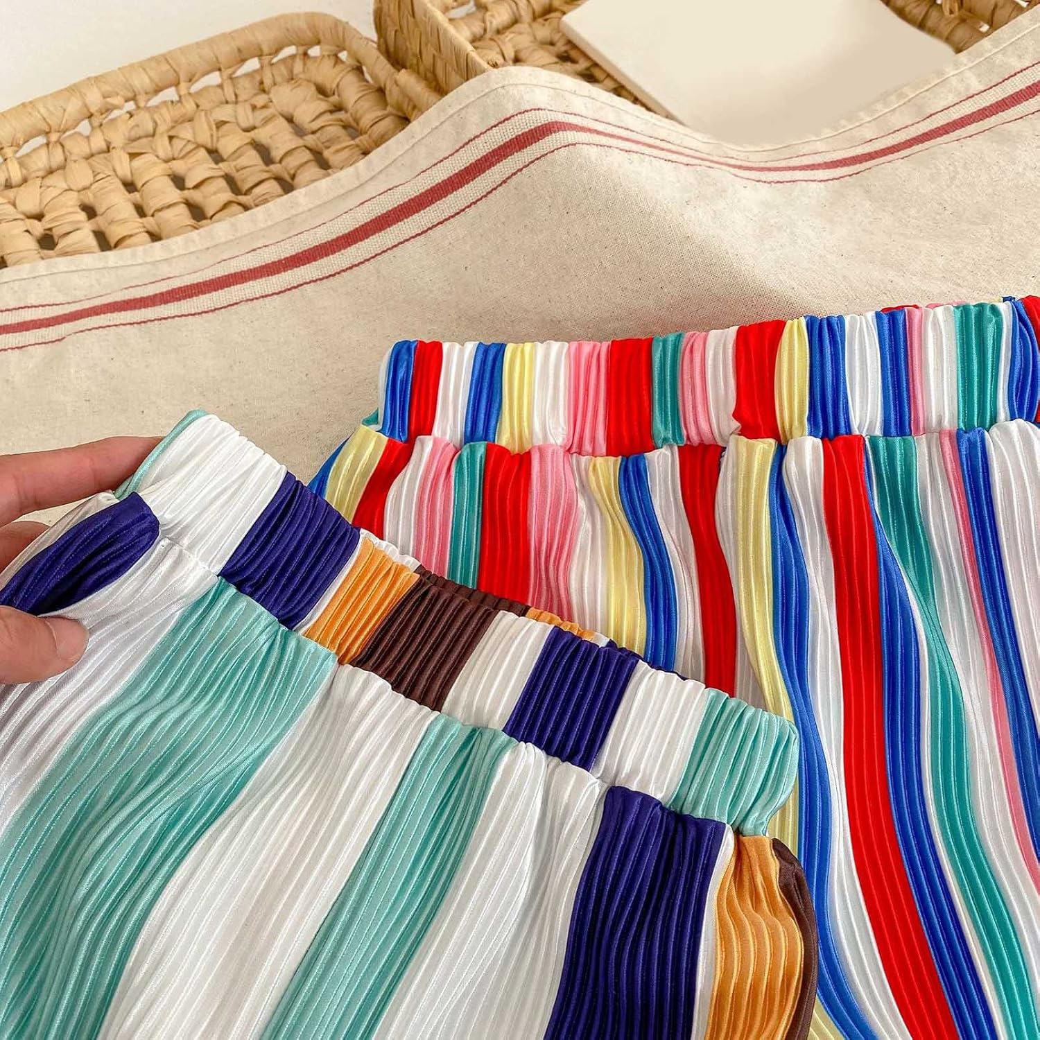Stylish Summer Striped Pants for 12-Month Boys Girls