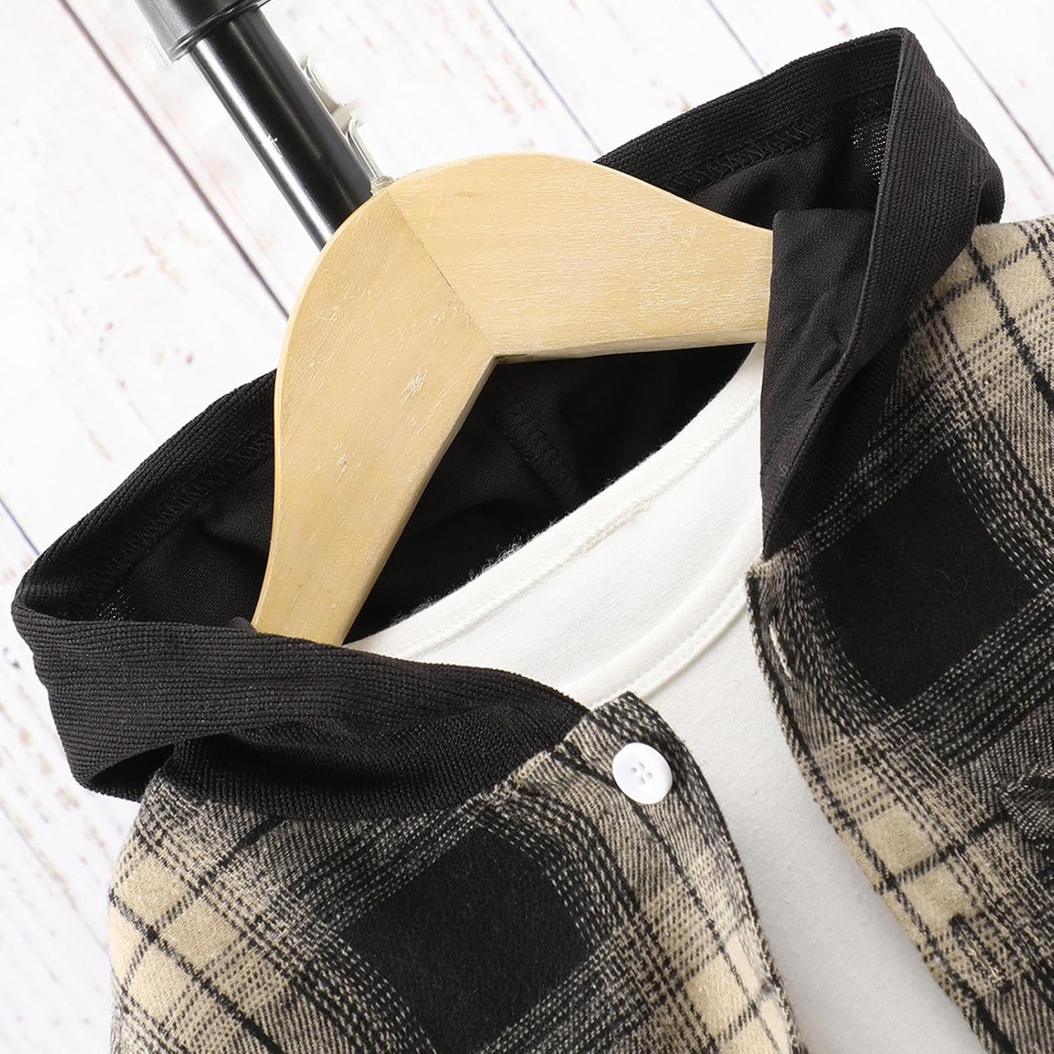 Premium Plaid Long Sleeve Hoodie Pants Set for Boys