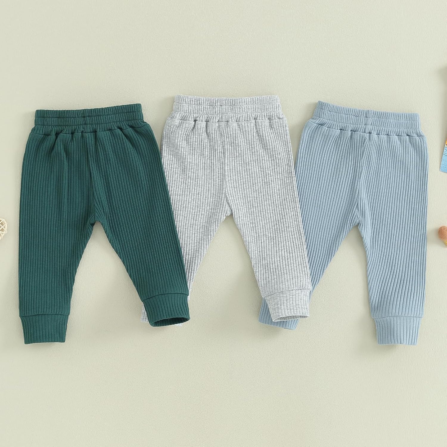 Socutebabe 3Packs Toddler Jogger Pants