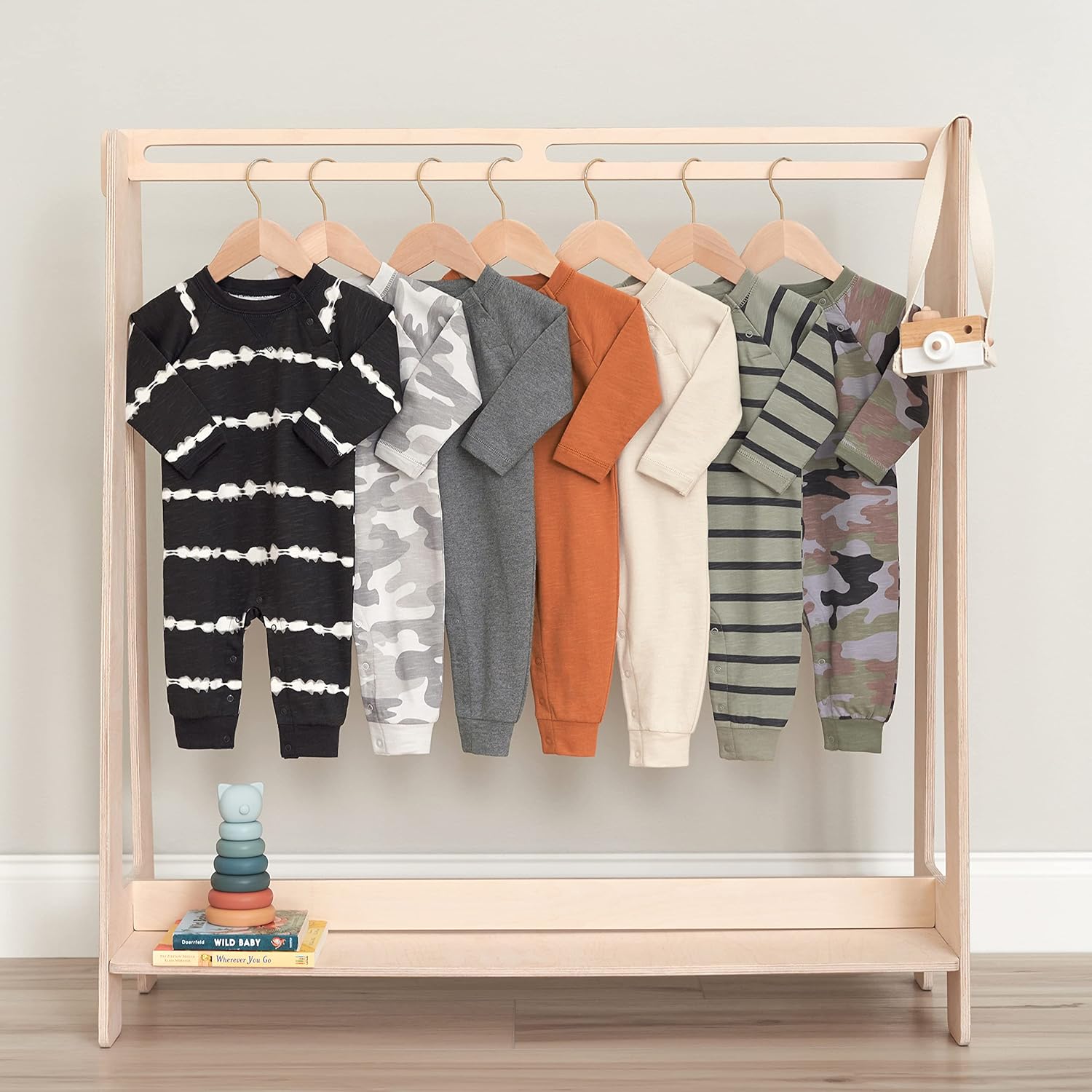 Gerber boys 2-pack long leg romper quick-change growing sizes