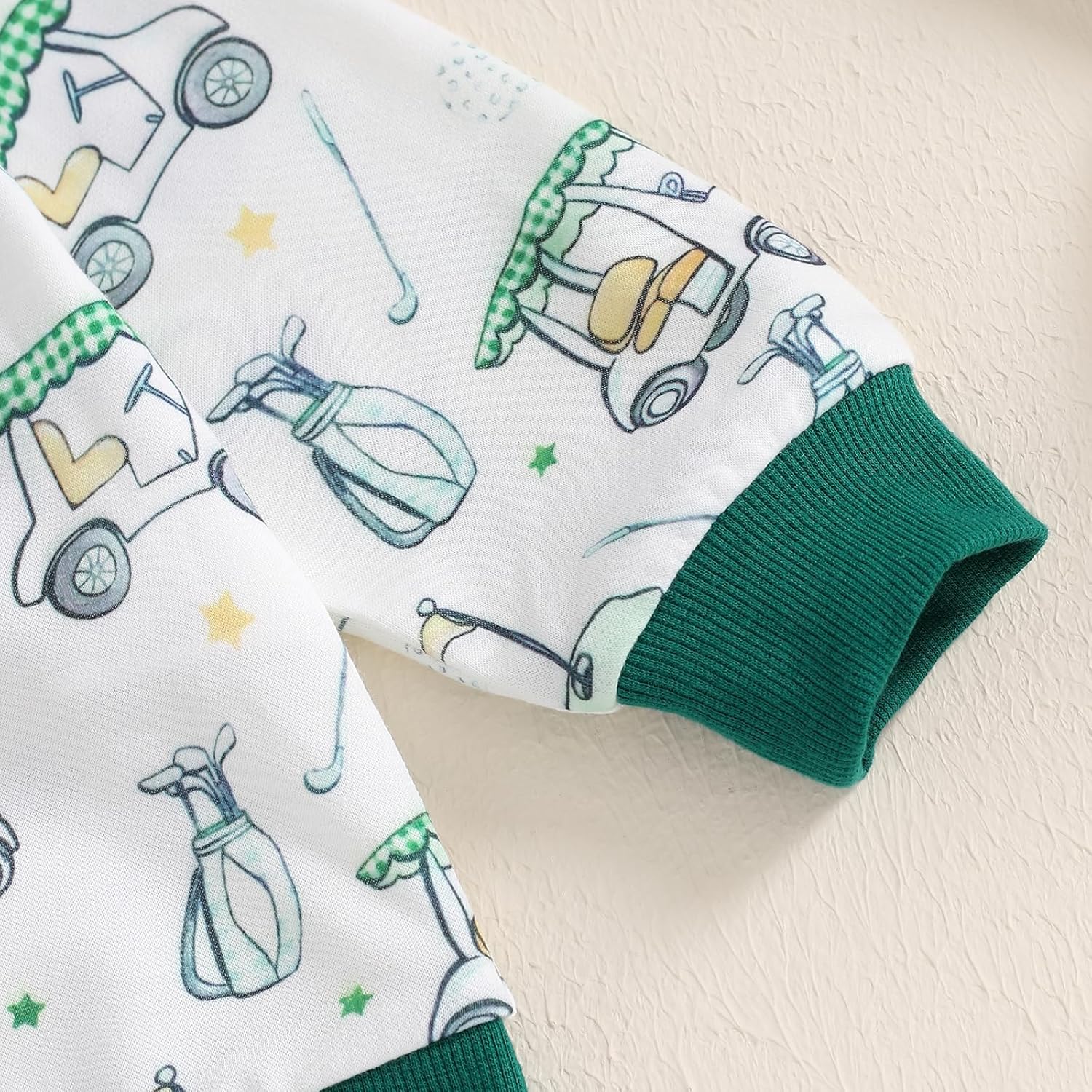 Newborn Baby Boy Golf Outfit Set - Soft Solid Cotton and Polyester