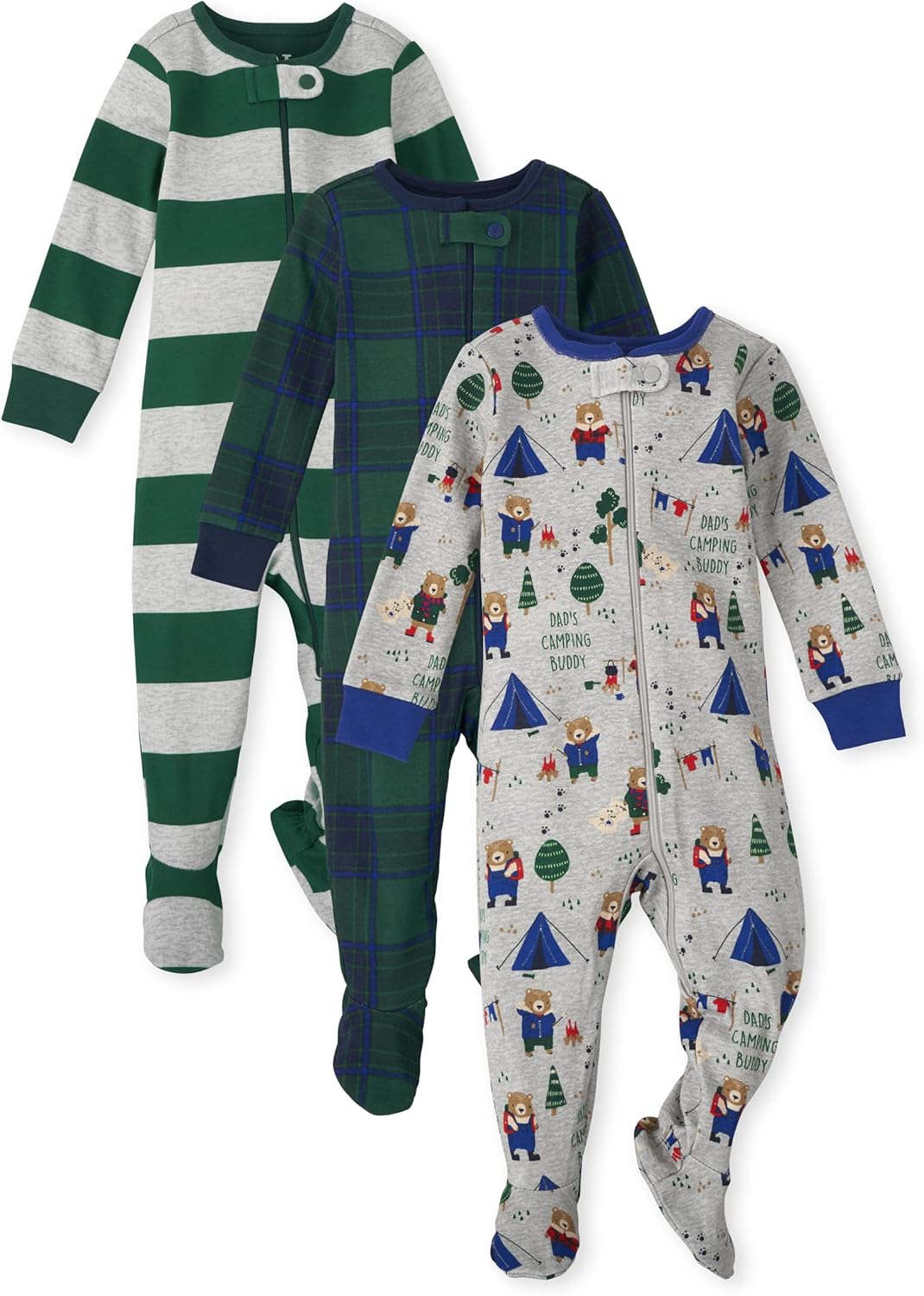 Cute Bear Print Pajamas for Boys - 100 Cotton Sleepwear