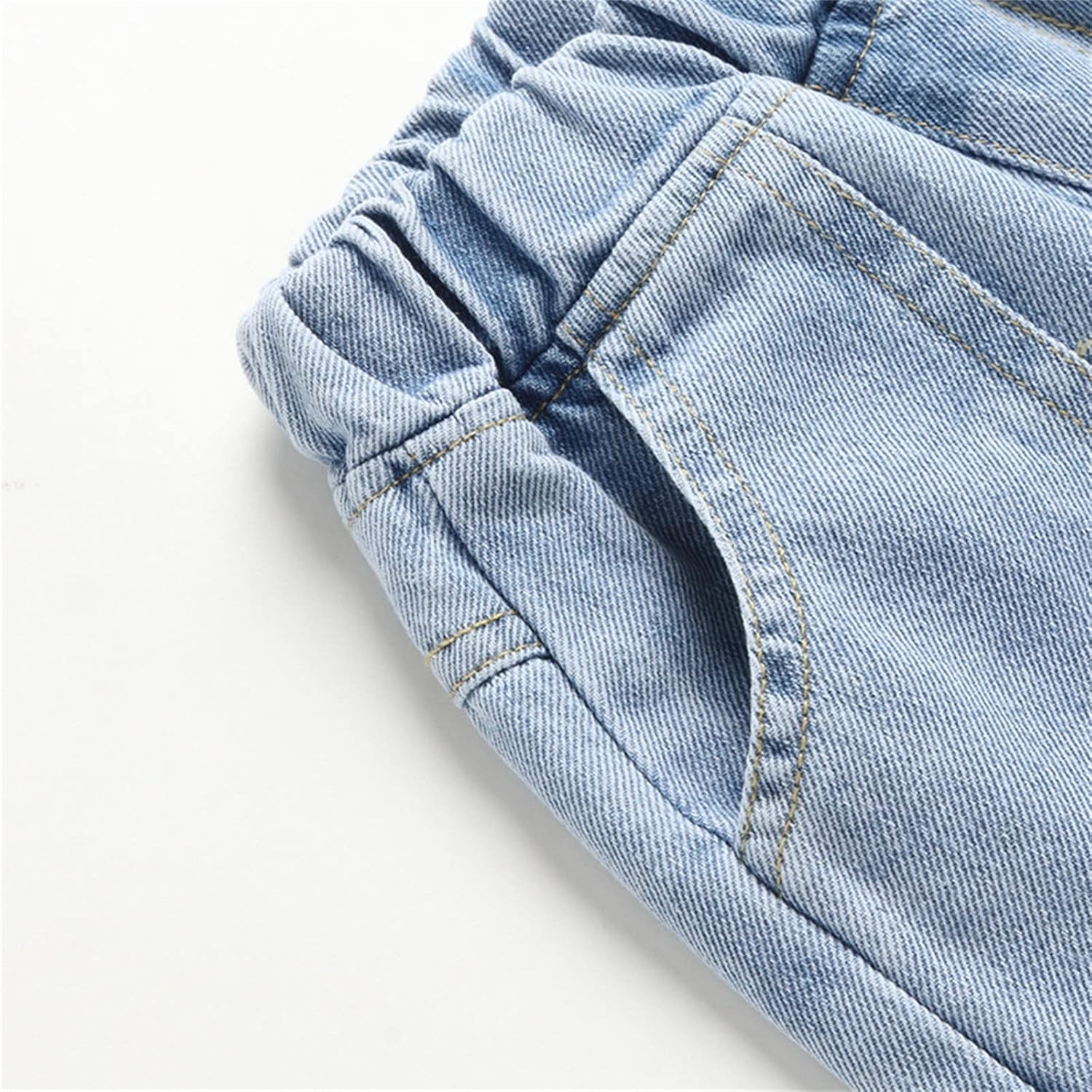 Light Blue Patchwork Pajama Pants for Newborn Boys
