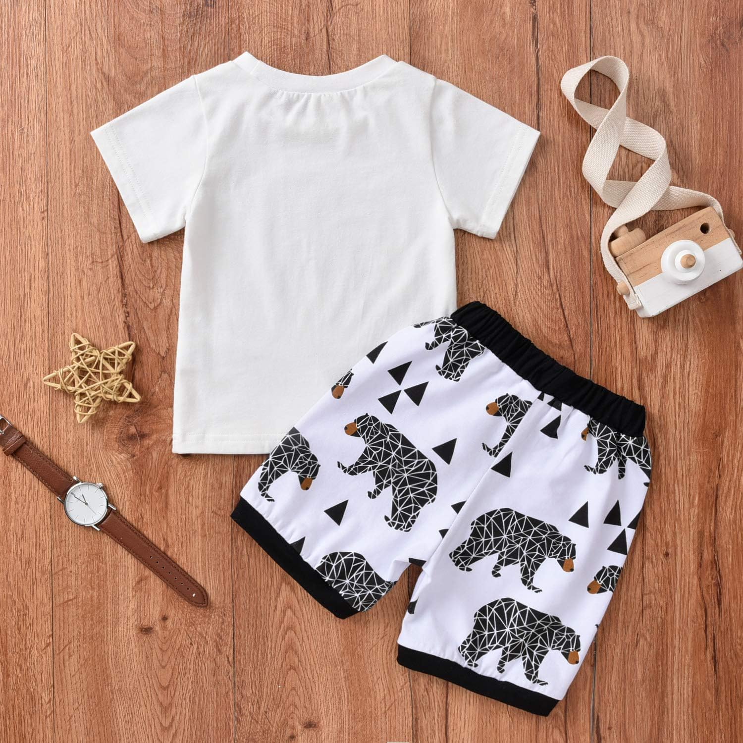 Unutiylo Toddler Boys Summer Clothes 2-Piece Set