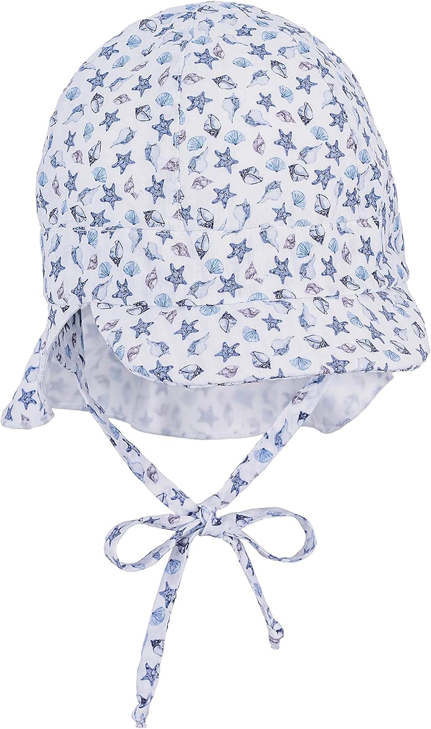 Sterntaler Baby Boys Adorable Peak Cap with Neck Protection