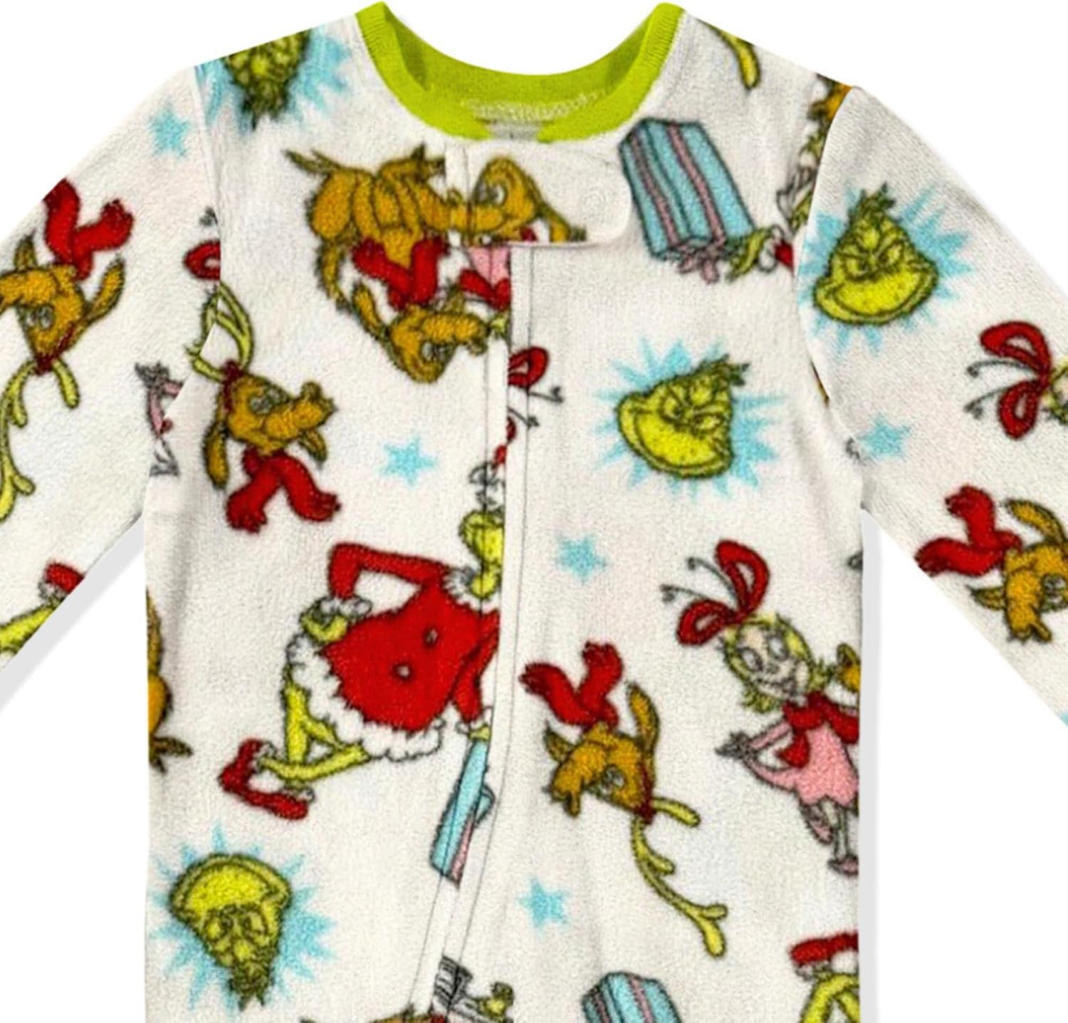 Dr Seuss Grinch Onesie Cozy Baby Pajamas