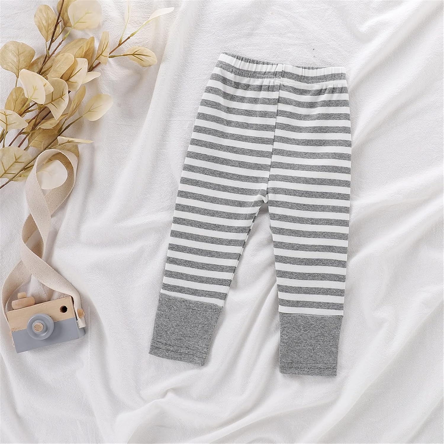 Generic Boys Striped Patchwork Pants for Infants Toddlers