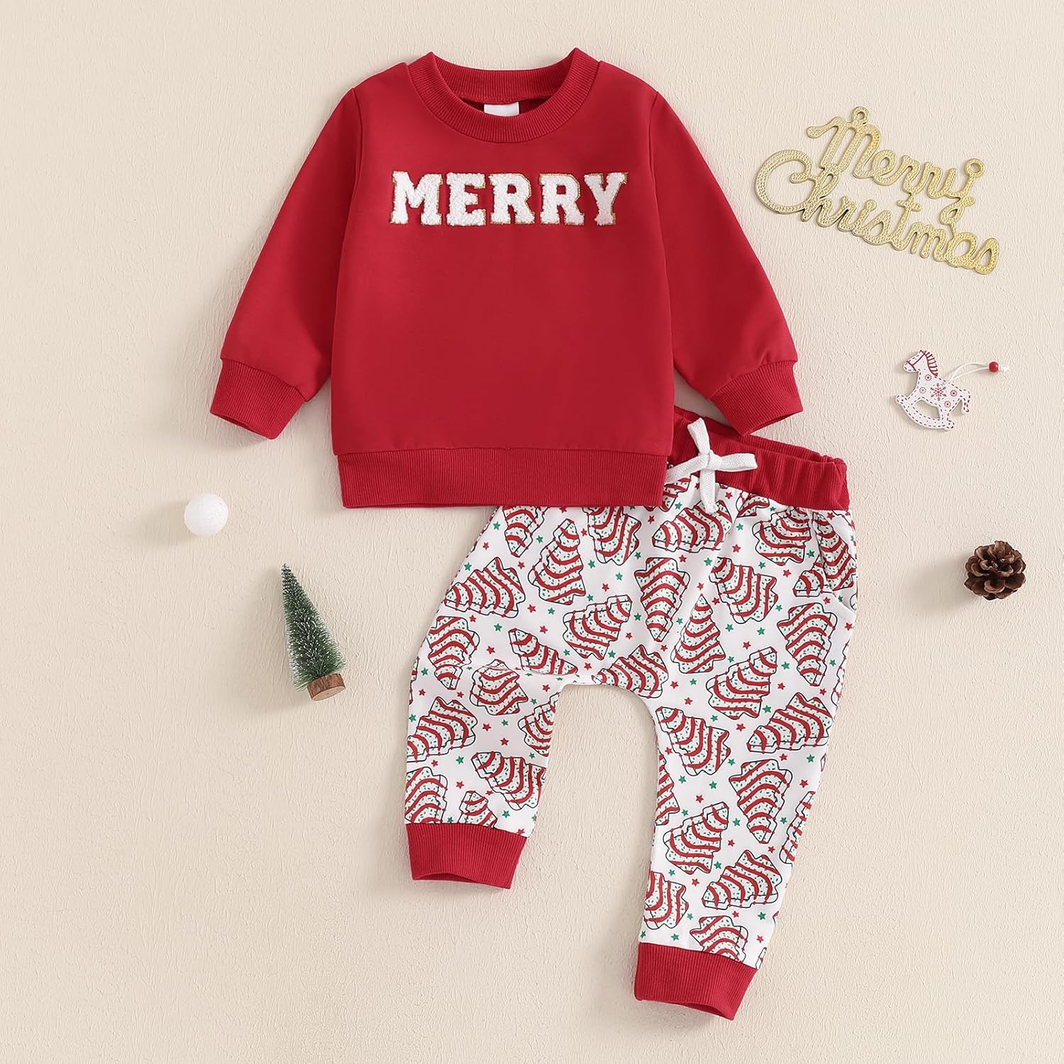 Merry Christmas Toddler Boys Set