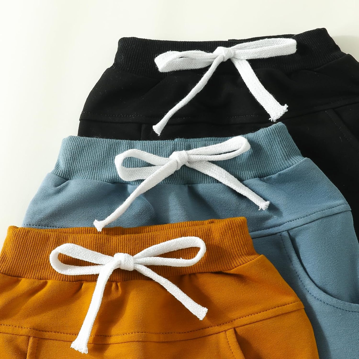 BOIBOKOKO 3PCS Toddler Boy Winter Jogger Pants