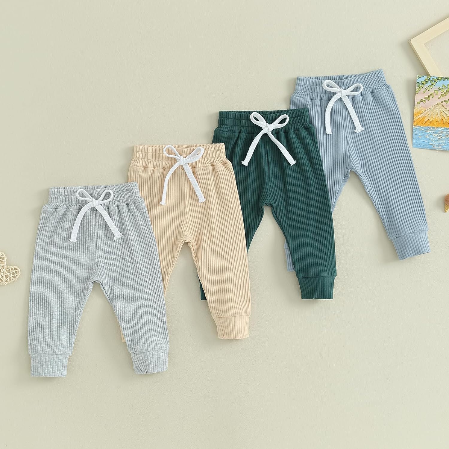 Socutebabe 3Packs Toddler Jogger Pants