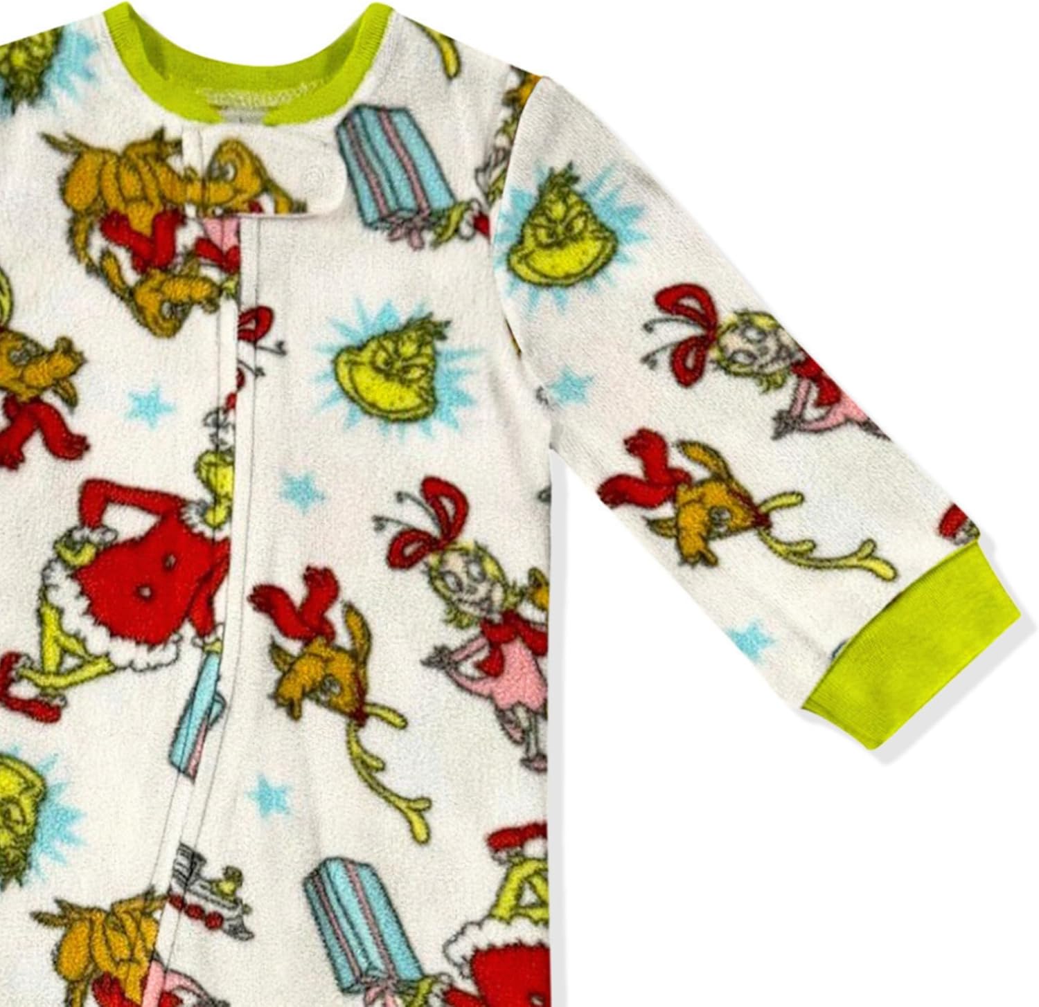 Dr Seuss Grinch Onesie Cozy Baby Pajamas