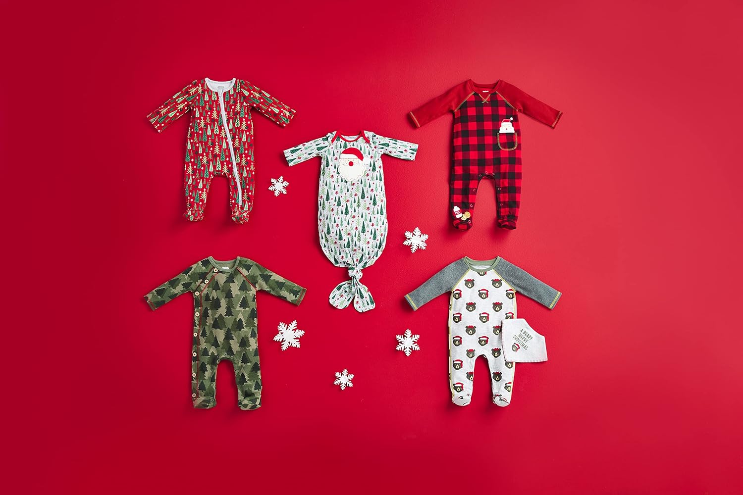 Mud Pie Baby Boys Christmas Camo Waffle Sleeper Snug Cozy