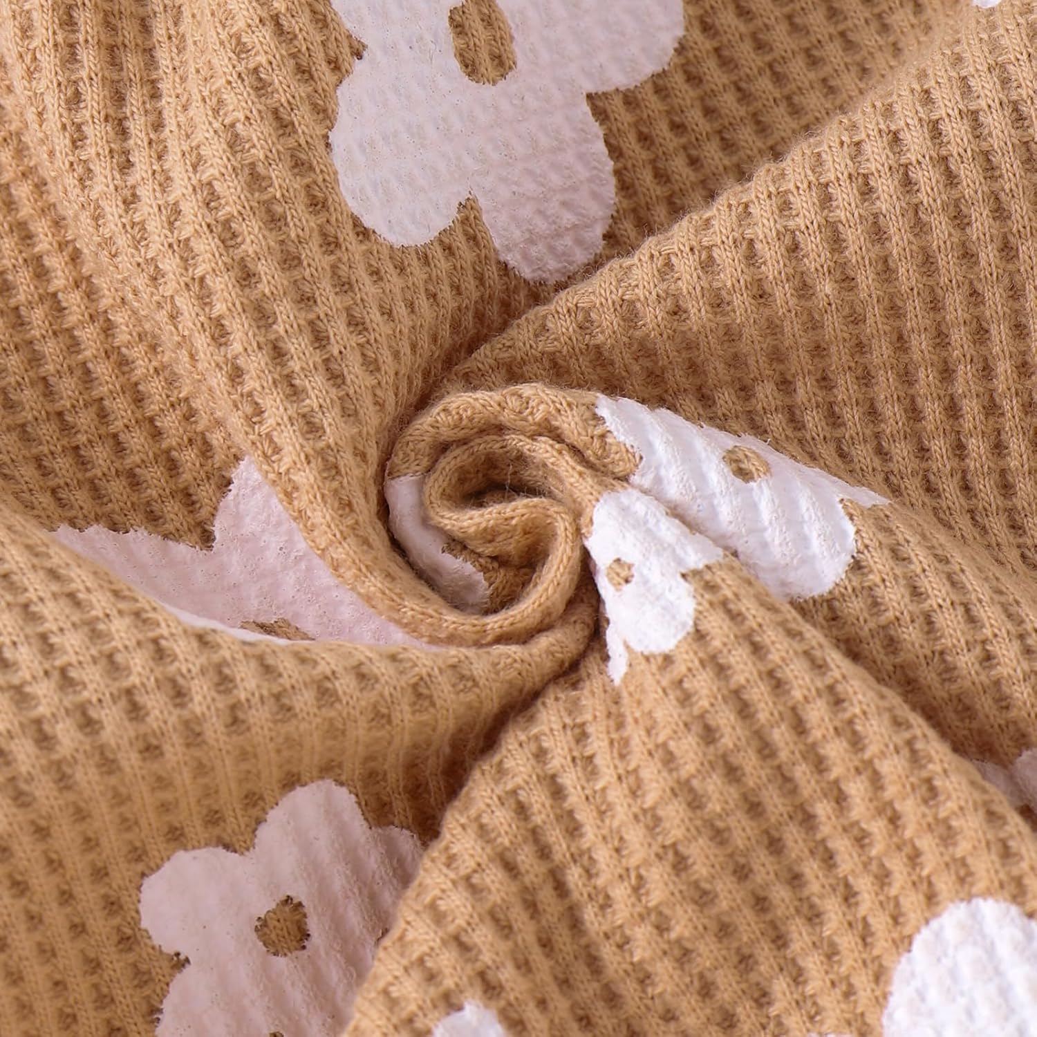 Cozy Floral Waffles for Little Ones 2-Piece Toddler Summer Set