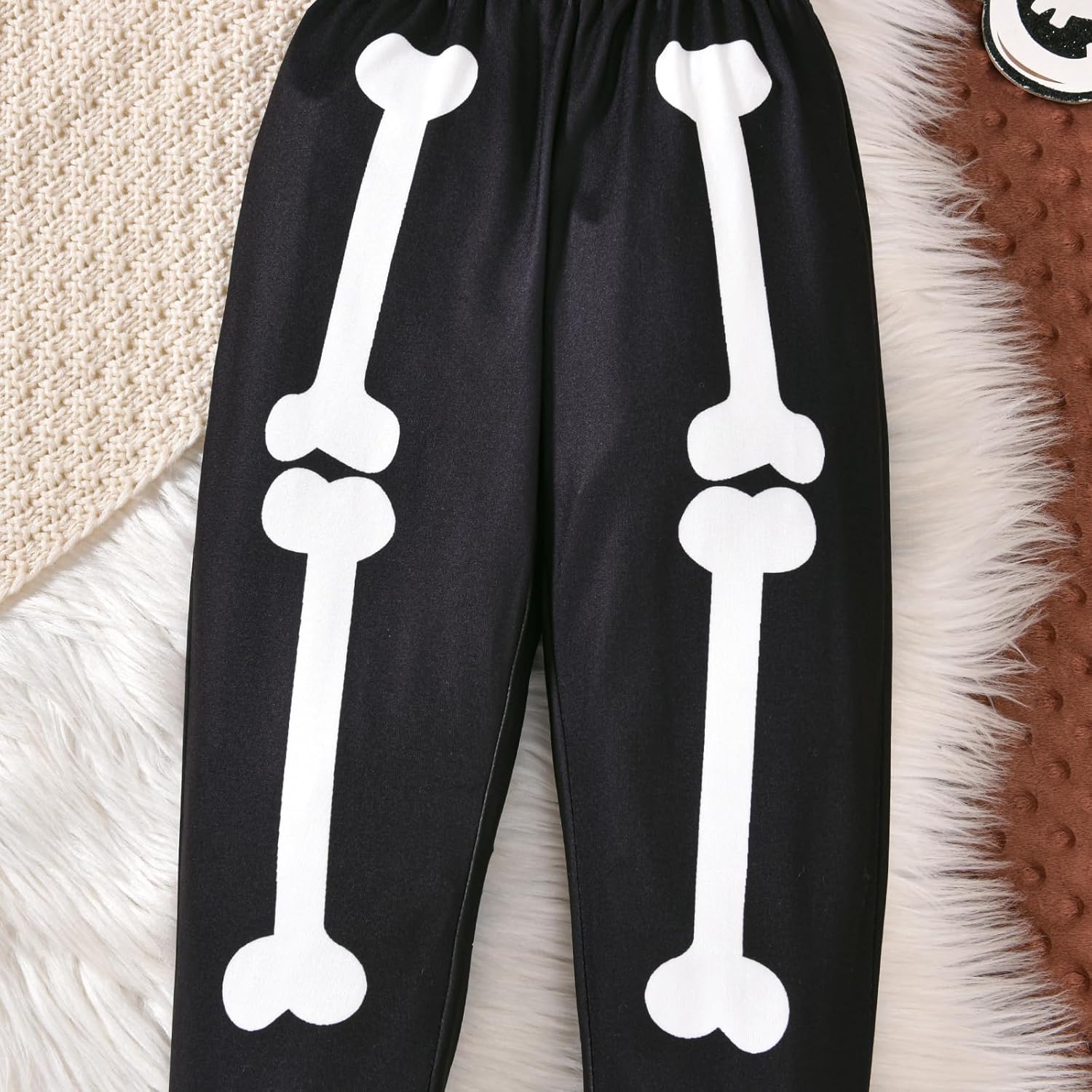 PENNSOY Little Baby Skeleton Print Halloween Outfit Set
