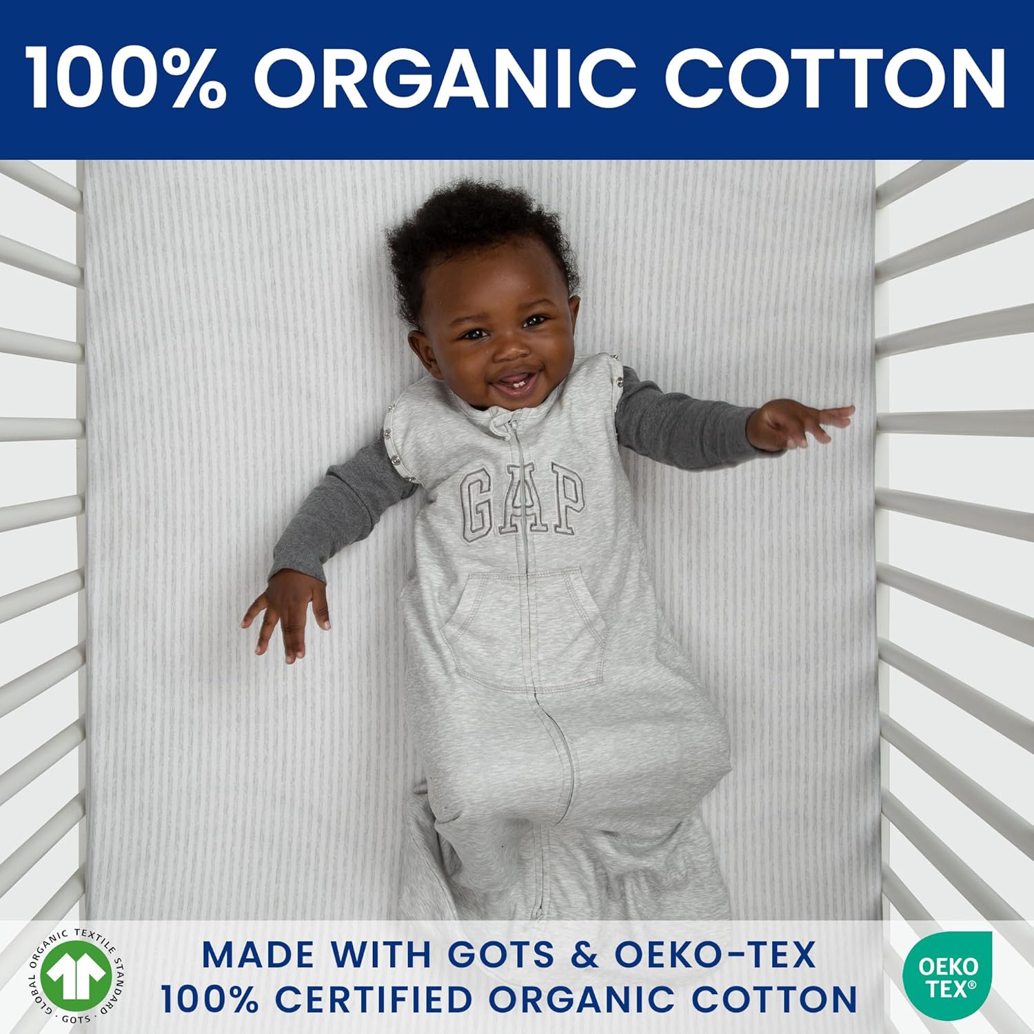 Safety Sleep Gap 100 Organic Cotton 6-12 Months