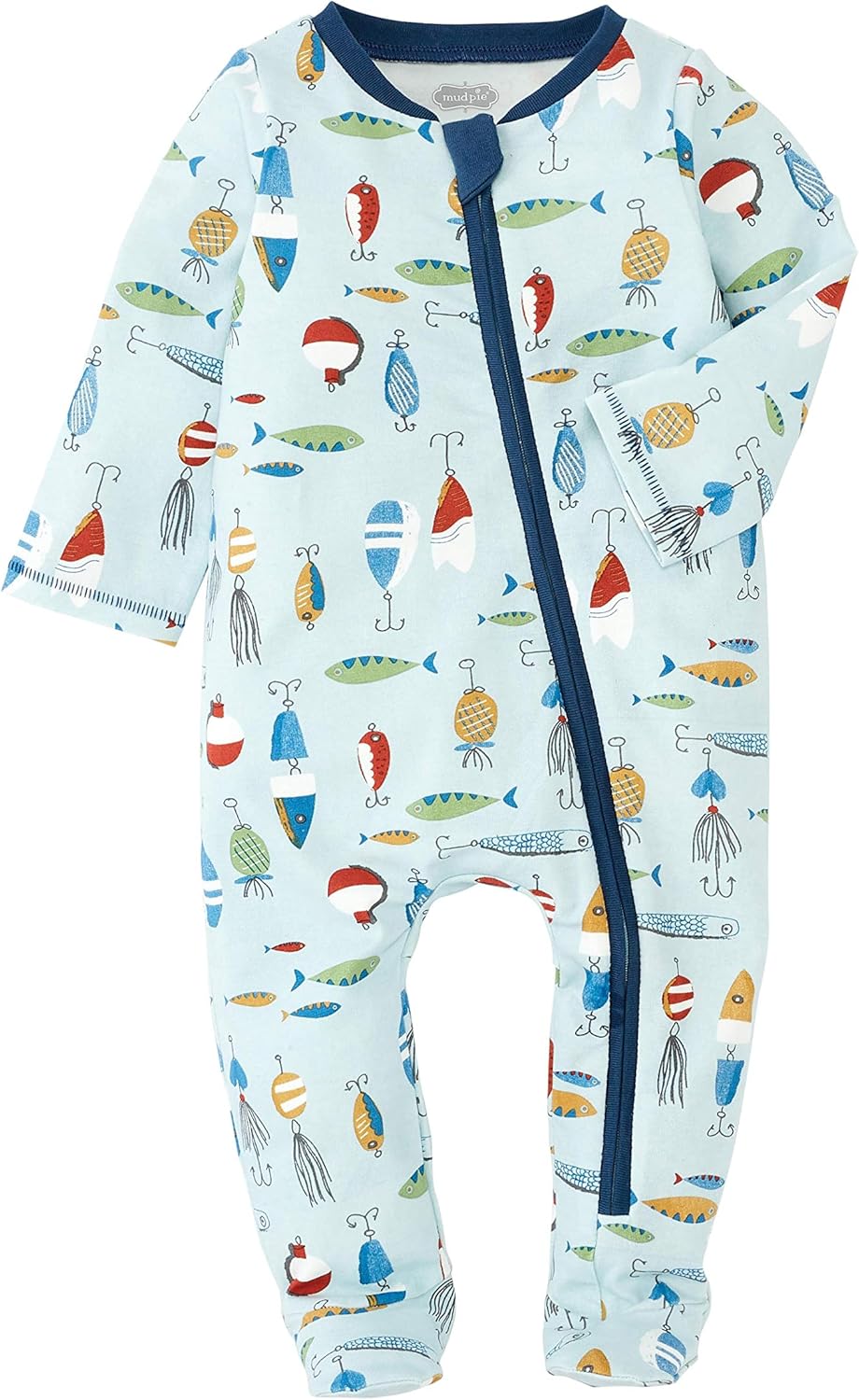 Mud Pie Baby Boys Fishing Lure dipped Sleepy