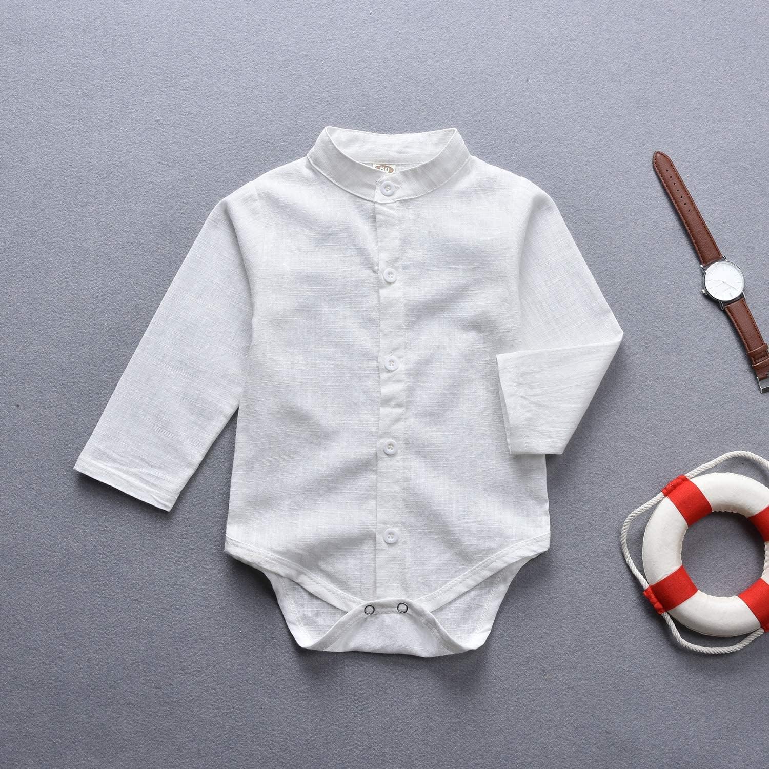 Unutiylo Baby Boys Overalls Set