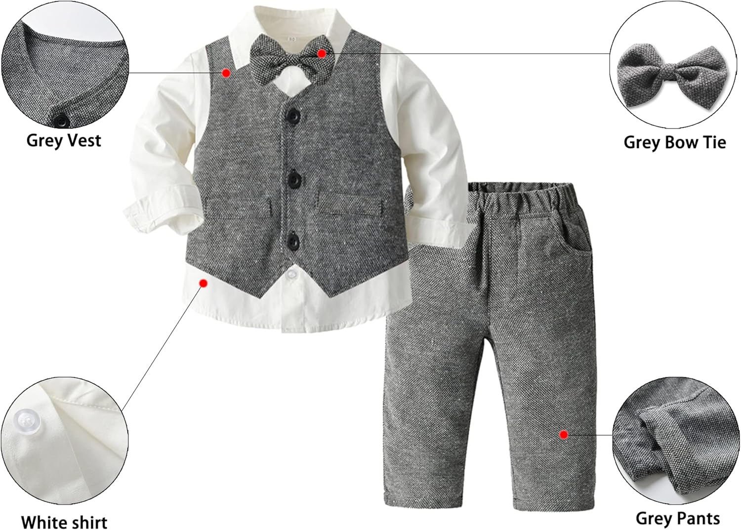 Perfect Gentleman Baby Boys Clothing Set 3M-9Y