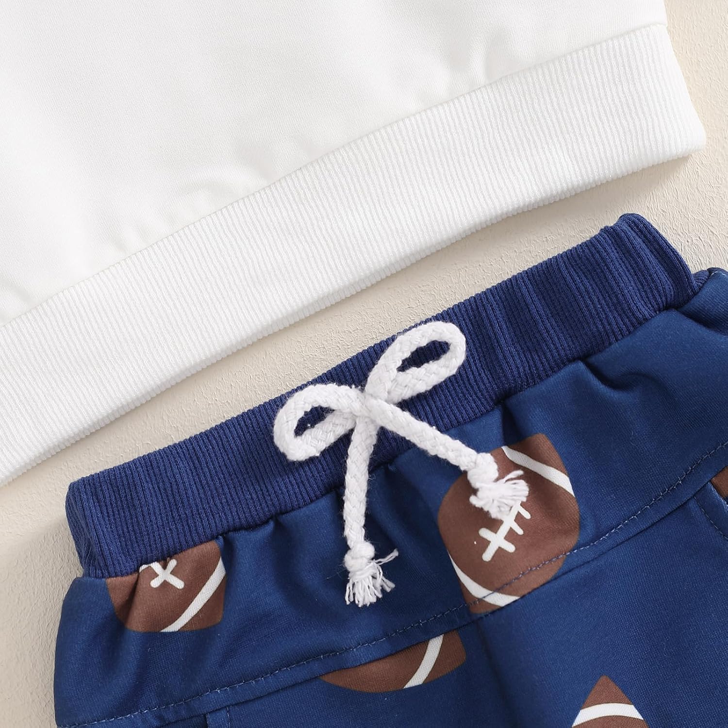 High-Quality 2 in 1 Football Game Day Outfit Toddler Boys Girls Set