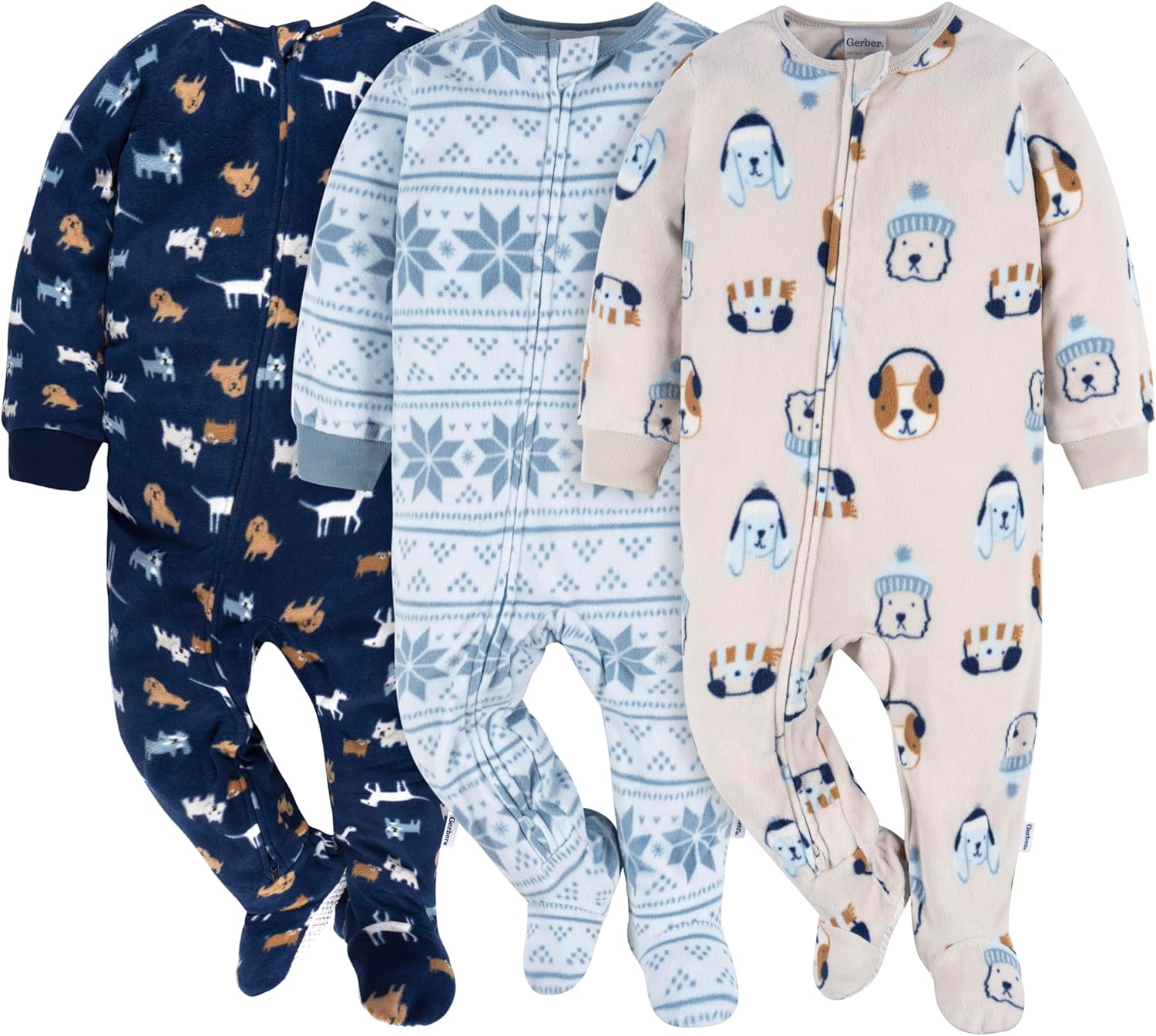 Gerber Baby Boys Flame-Resistant Fleece Pajamas
