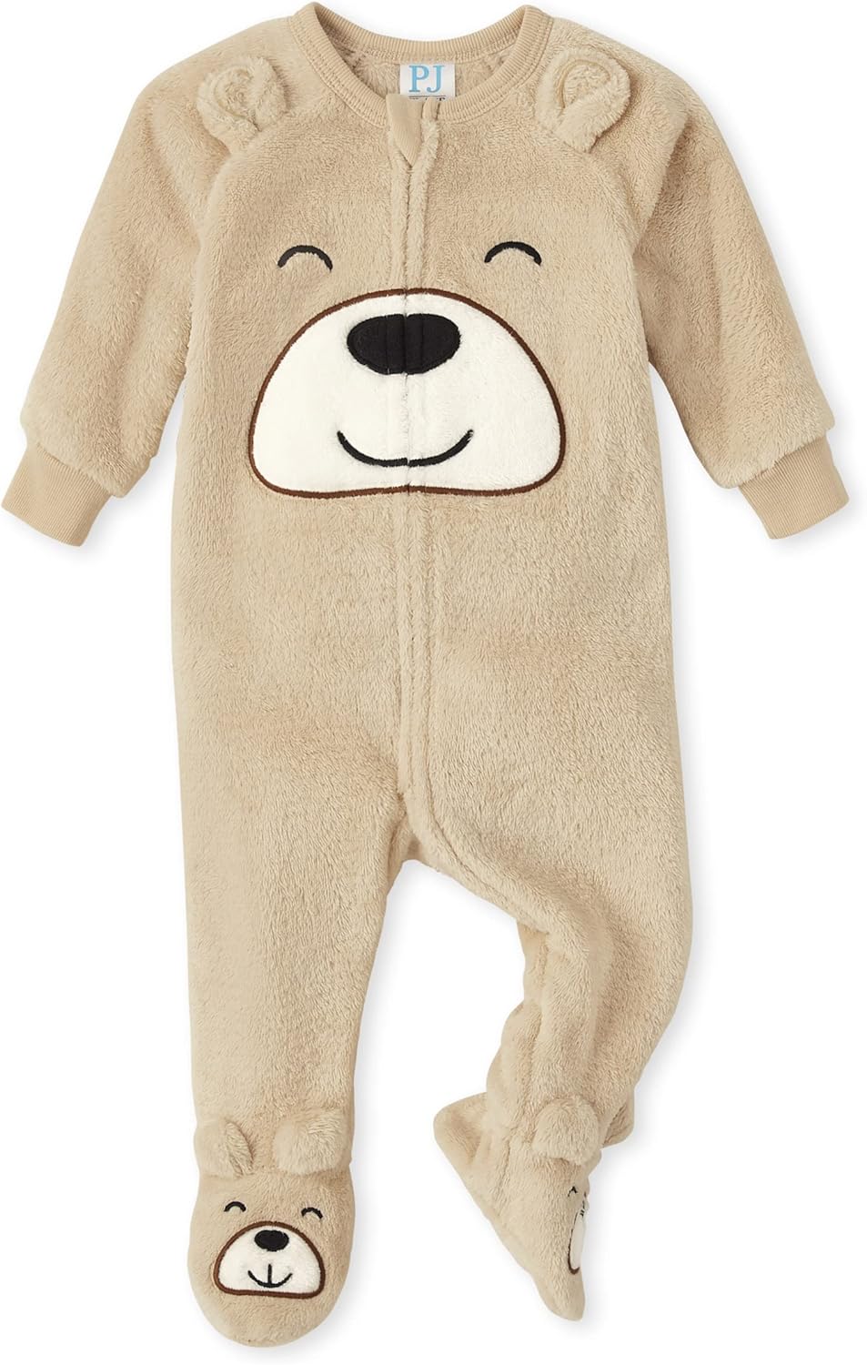 The Childrens Place Baby and Toddler Fleece Zip-Front Pajamas