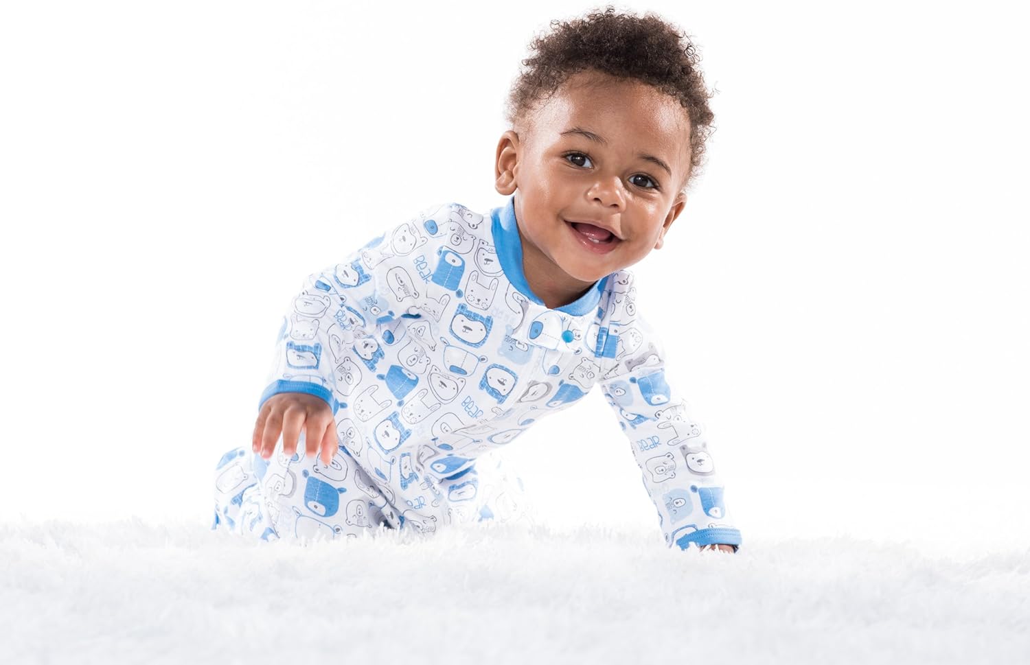 Lamaze Baby Boys Super Combed Natural Cotton Sleep N Play 2-Pack